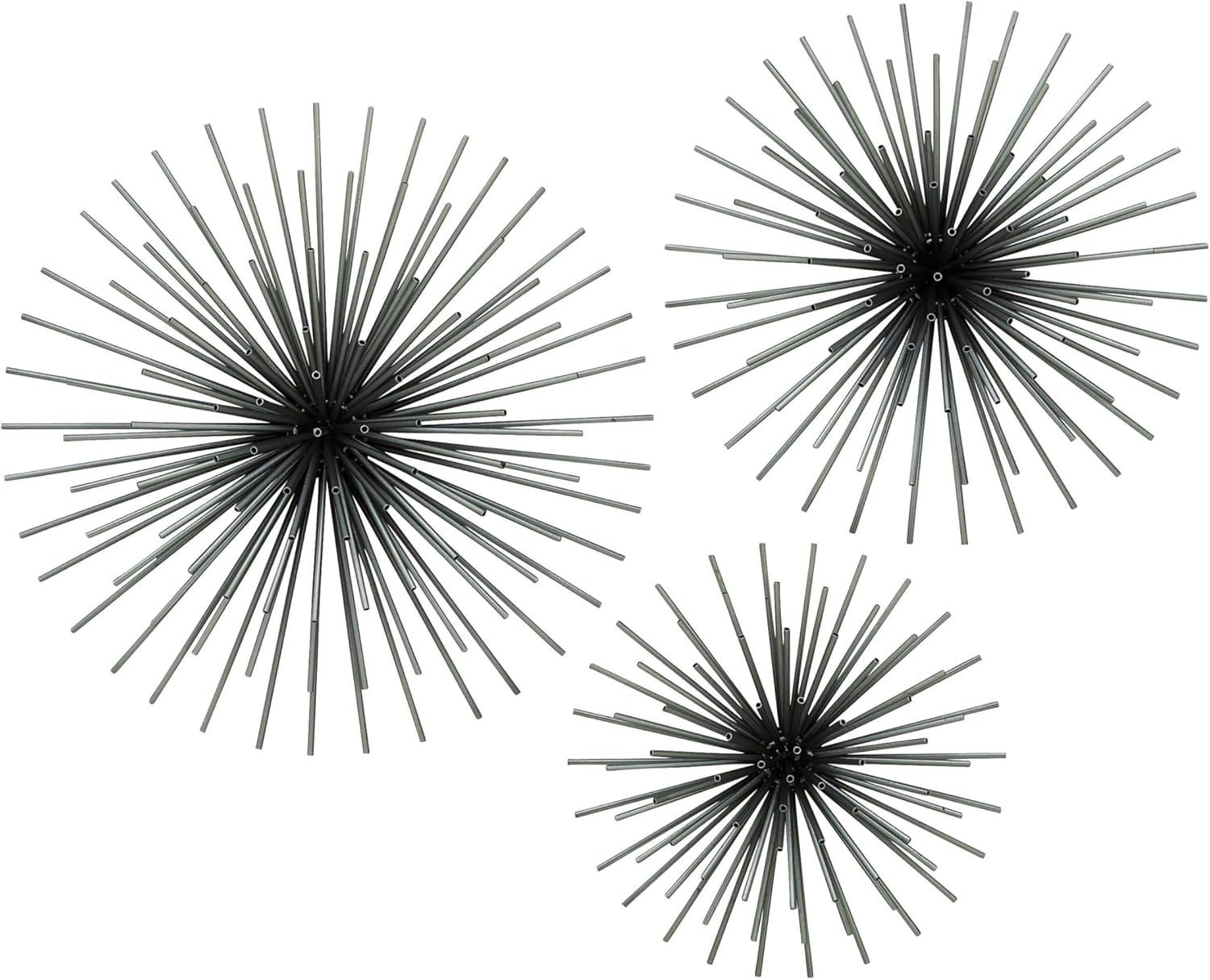 Set of 3 Metal Starburst 3D Wall Decors - Olivia & May