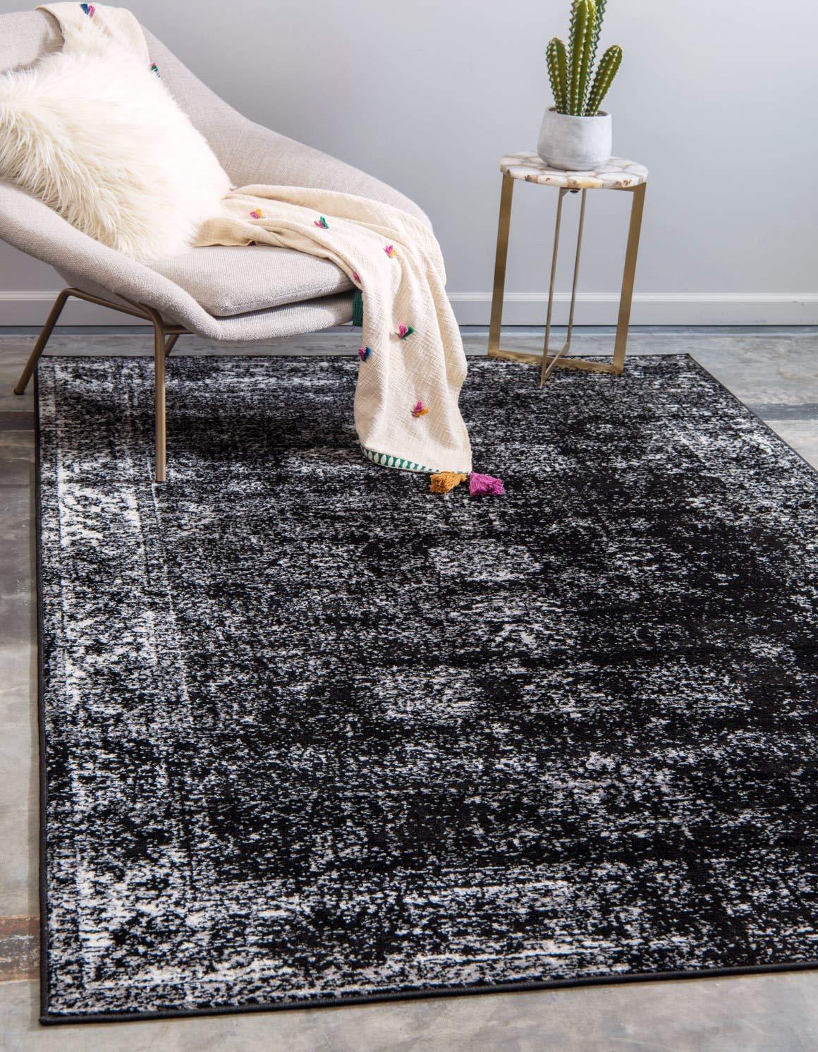 Unique Loom 9' 0 x 12' 0 Sofia Casino Black Area Rug