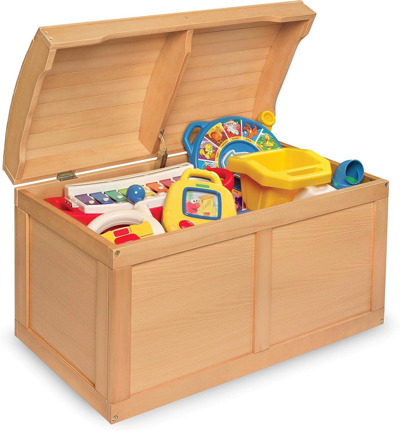 Badger Basket Hardwood Barrel Top Toy Chest