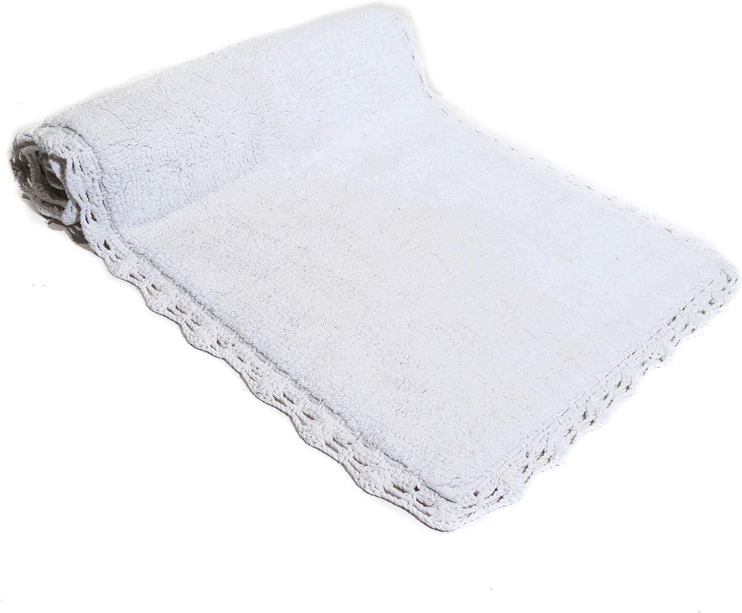 Crochet Bath Rug Runner White(22"X60") - Chesapeake Merch Inc.