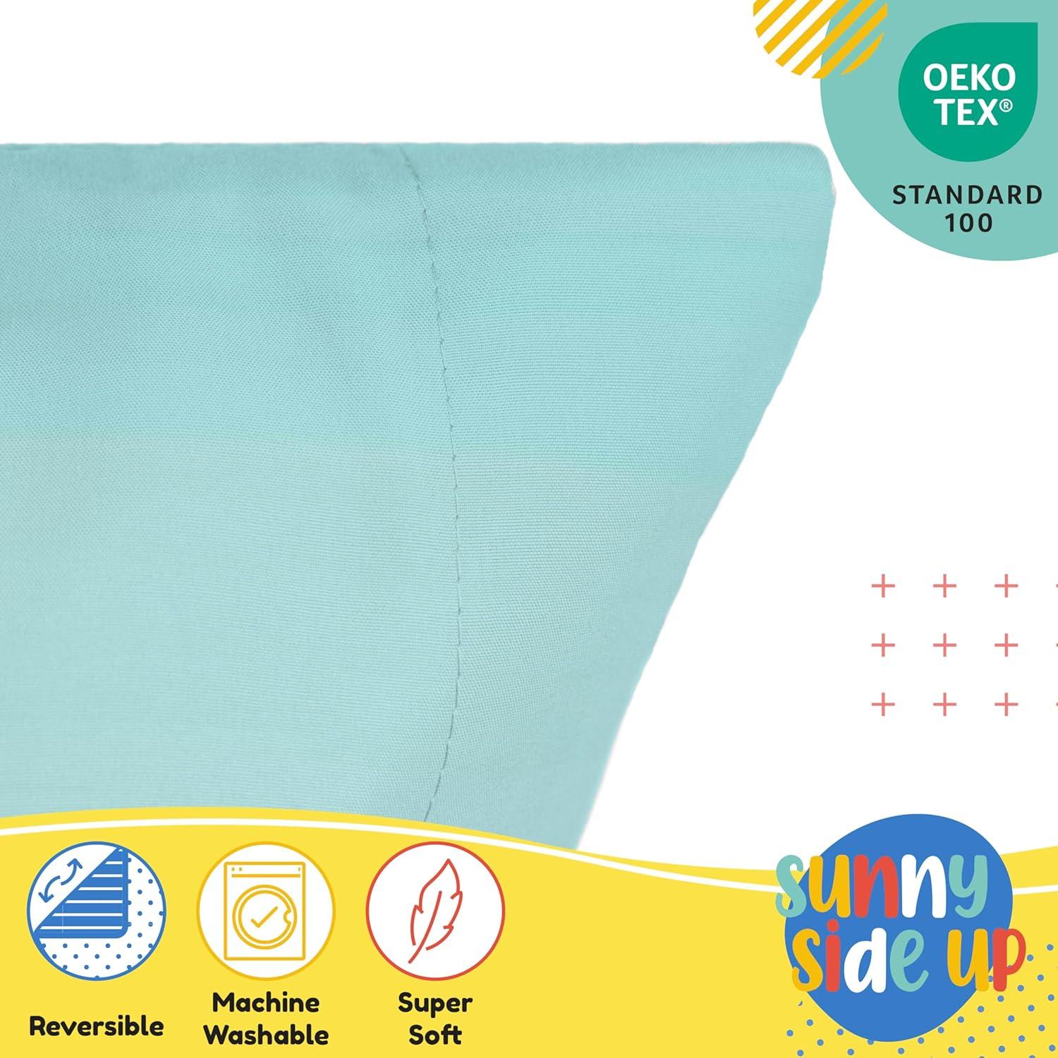 Sunny Side Up Disney The Little Mermaid 2 Pack Reversible Pillowcases - Double Sided Pillow Covers, Kids Super Soft Airel Bedding