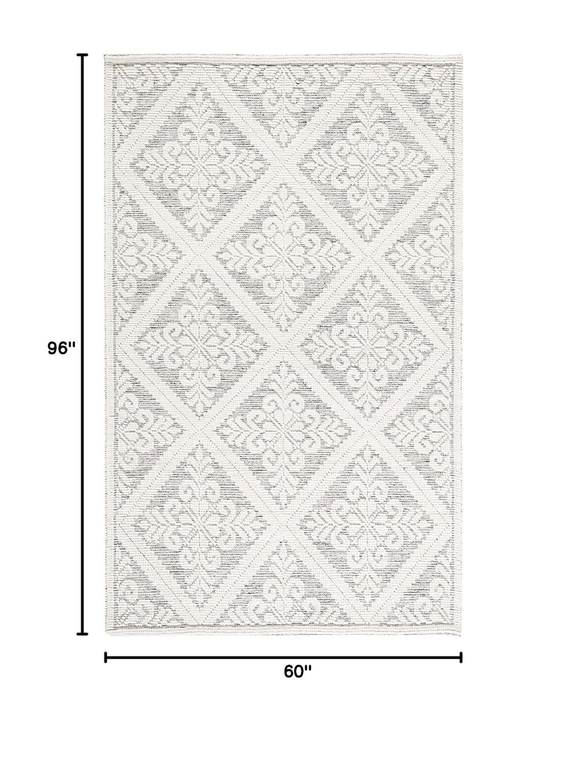 Vermont VRM306 Hand Woven Area Rug - Ivory/Grey - 5'x8' - Safavieh.