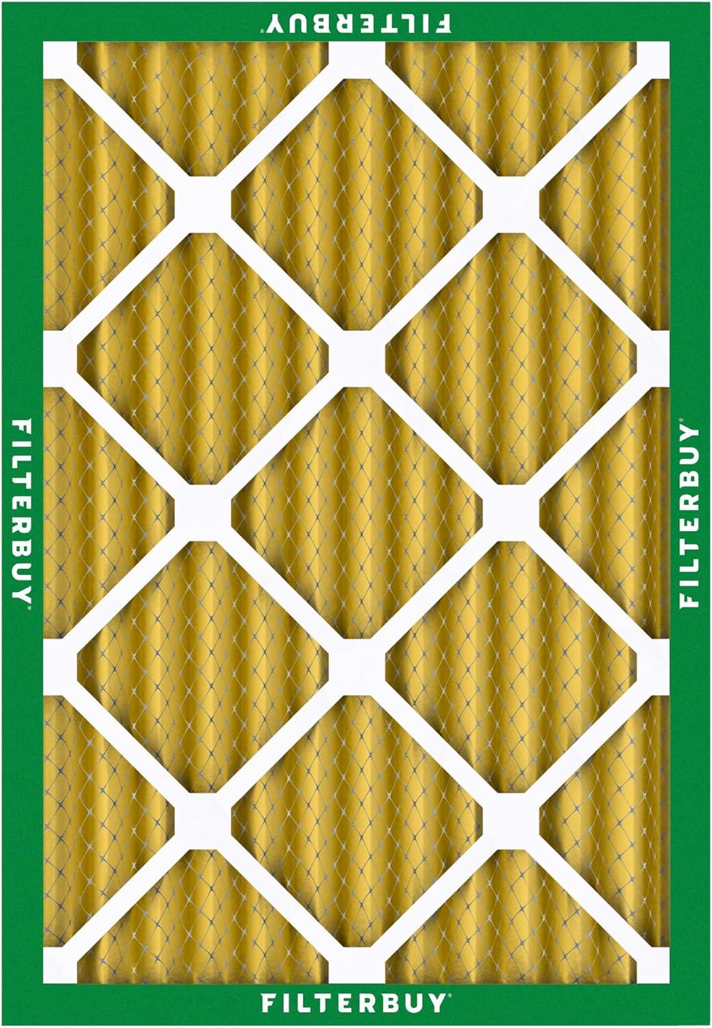 Filterbuy 10x17x2 MERV 11 Pleated HVAC AC Furnace Air Filters for WEN 3410 Air Filtration System (1-Pack)