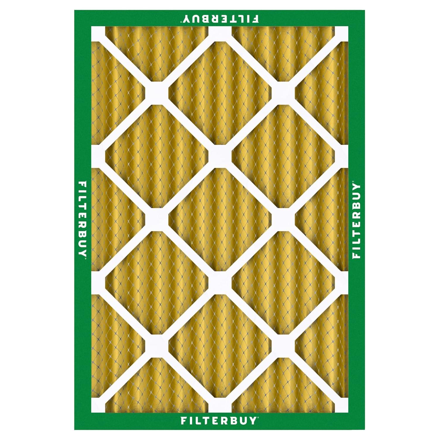 Filterbuy 10x17x2 MERV 11 Pleated HVAC AC Furnace Air Filters for WEN 3410 Air Filtration System (1-Pack)