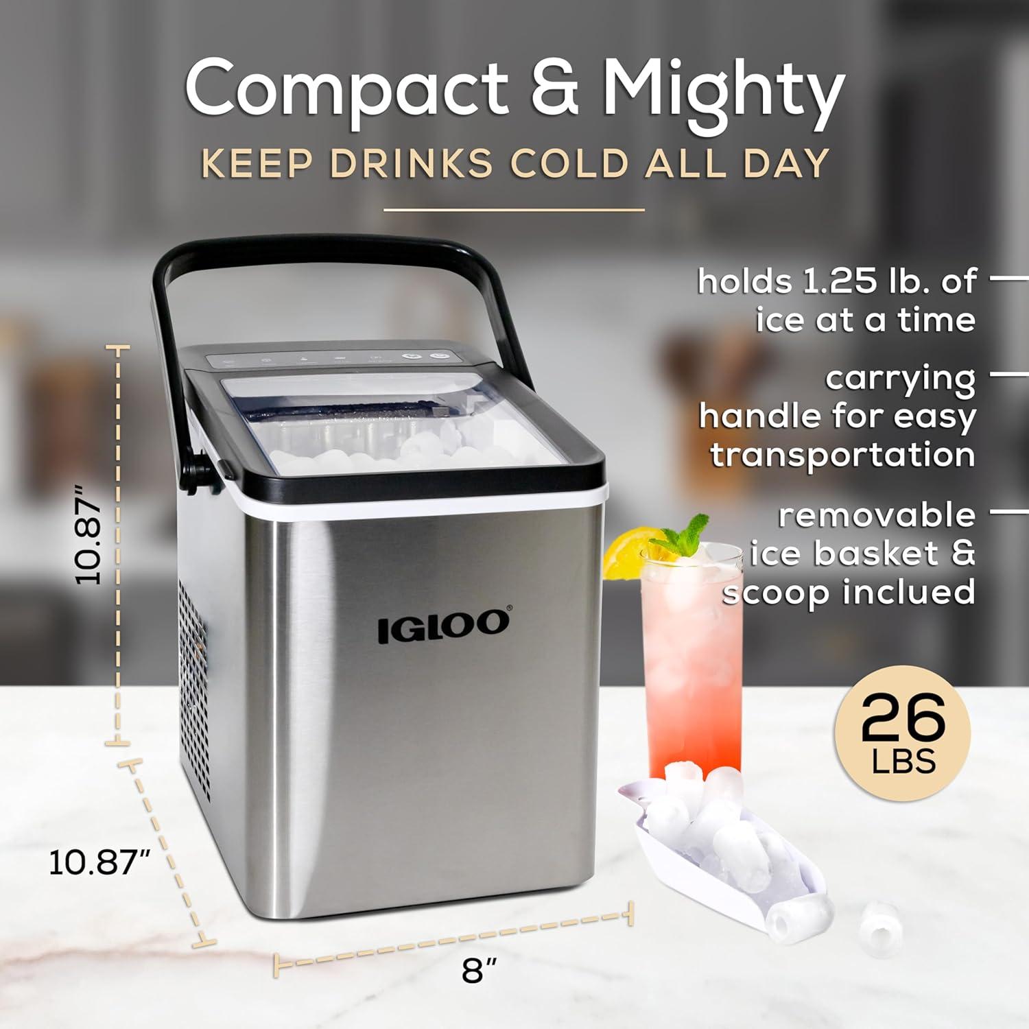 Igloo Automatic Self-Cleaning 26-Pound Ice Maker & Reviews | Wayfair