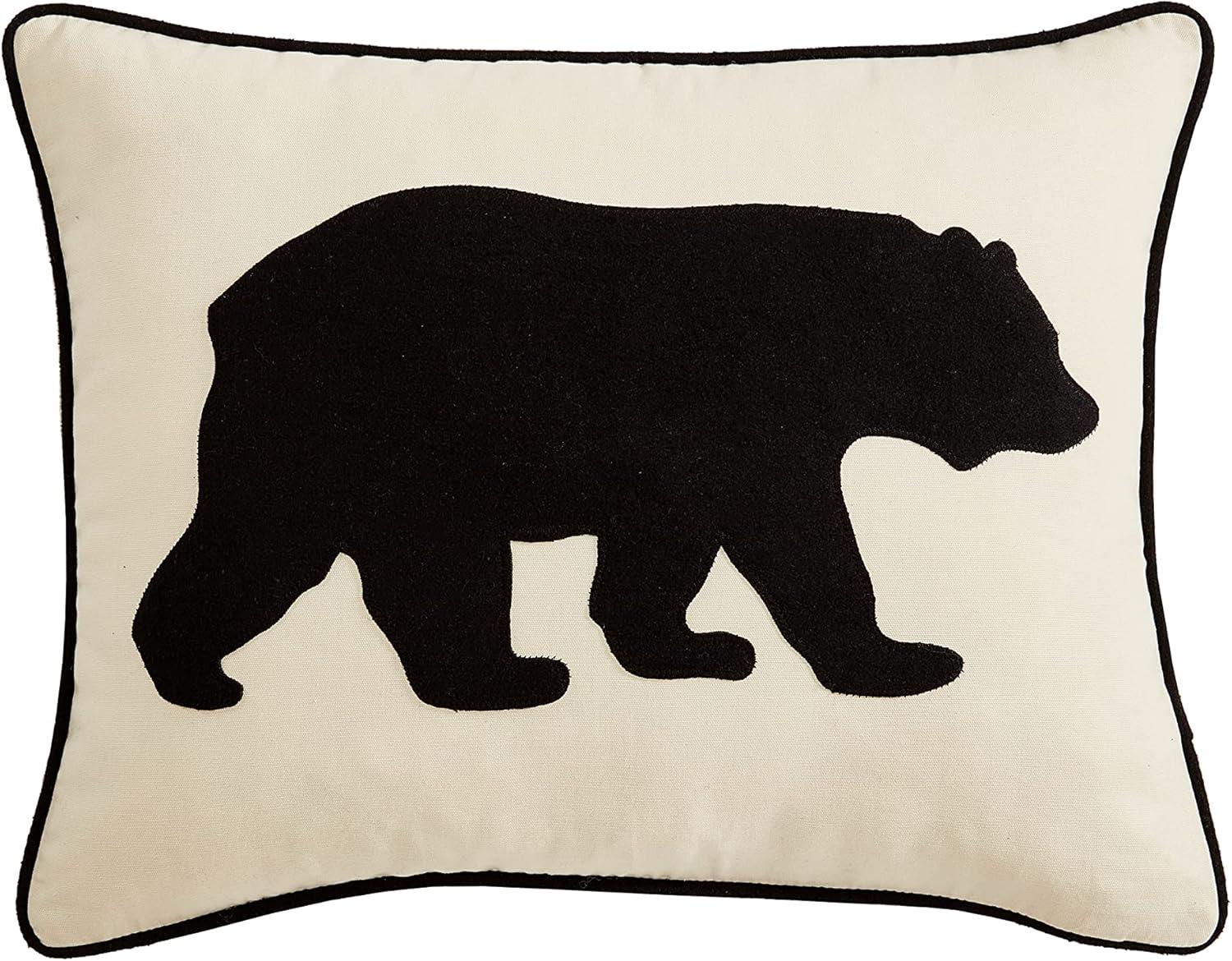 Eddie Bauer Bear Felt Throw Pillow