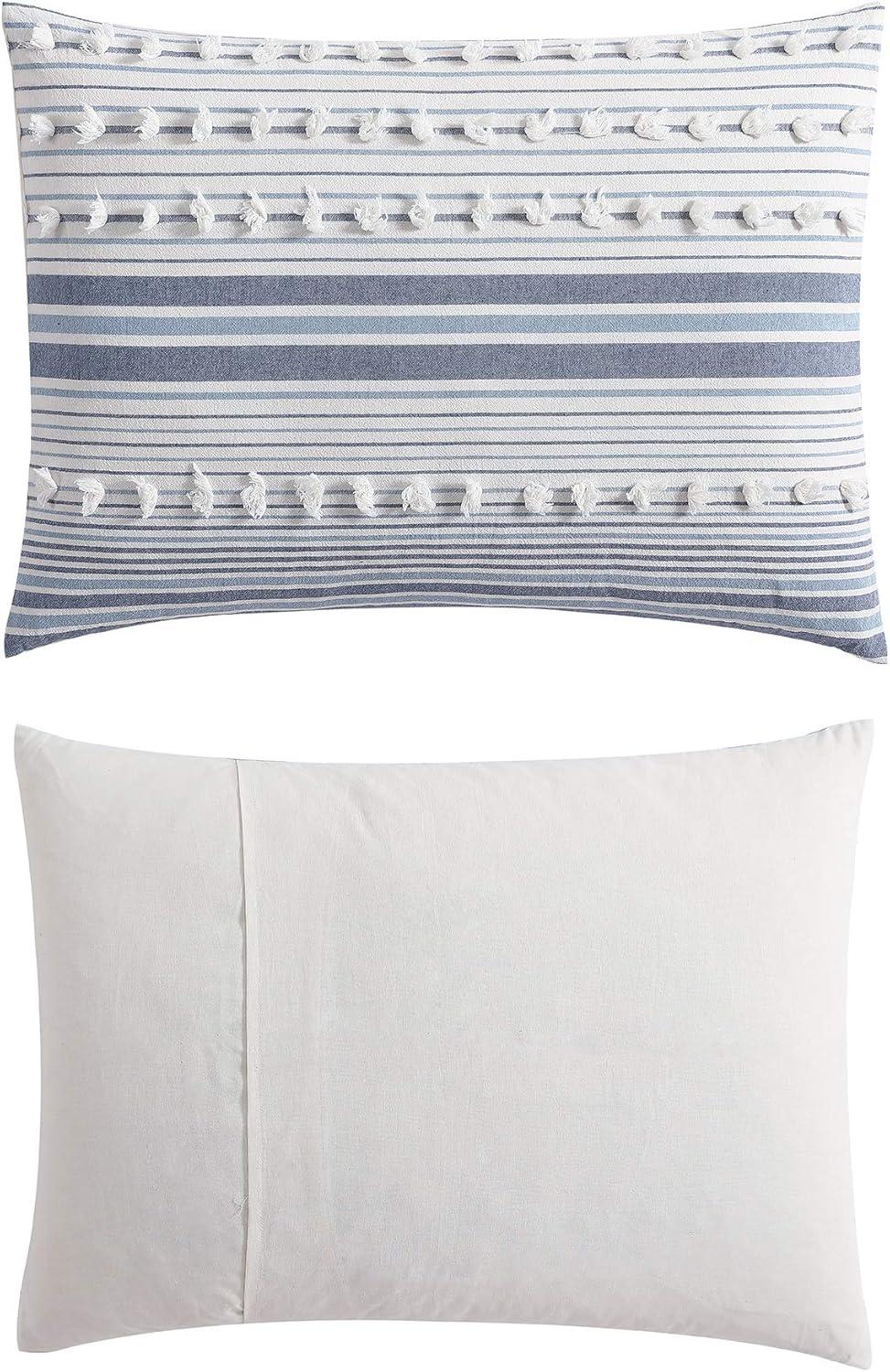 Rukai 100% Cotton Diamond Clip Jacquard 3D Fringe Texture 5-Piece Comforter Set