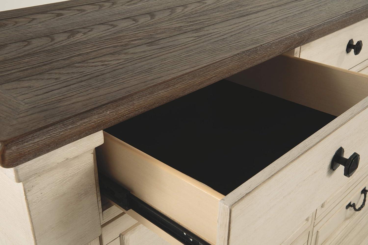 Bolanburg Dresser Antique White: 9-Drawer Storage, No Assembly - Signature Design by Ashley