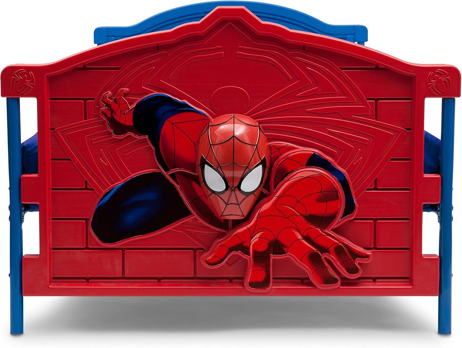 Action-Packed Spider-Man Metal Twin Bed with Drawer and Headboard