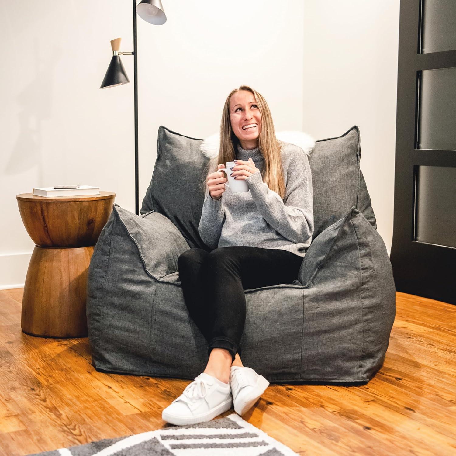 Big Joe 11'' Wide Square Pouf Ottoman & Reviews | Wayfair