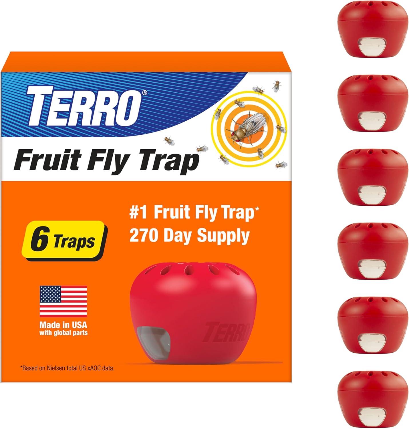 Terro Fruit Fly Trap, 6 Pack