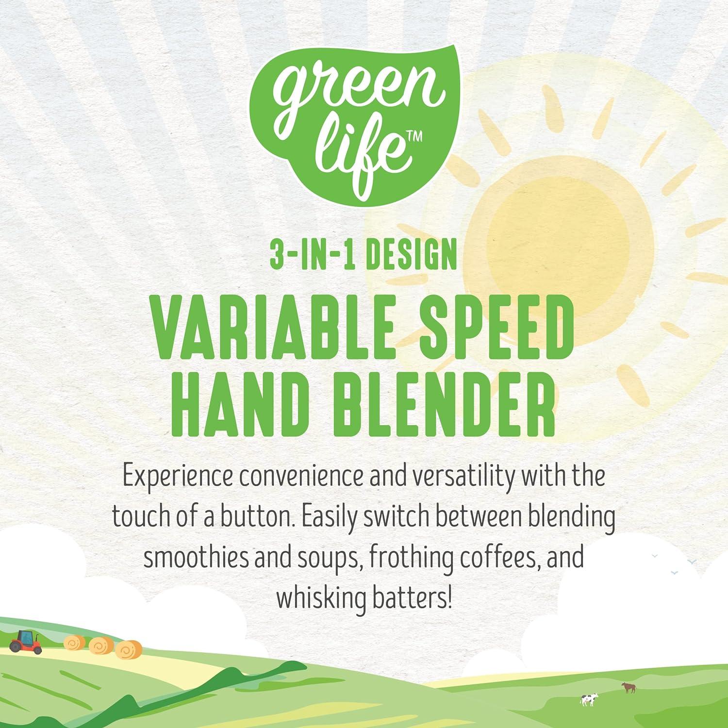 GreenLife Variable Speed Hand Blender