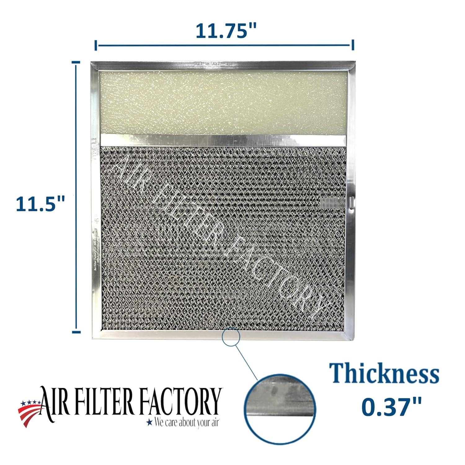 Air Filter Factory Replacement for 883149 Whirlpool Range Hood Combo Lens Filter