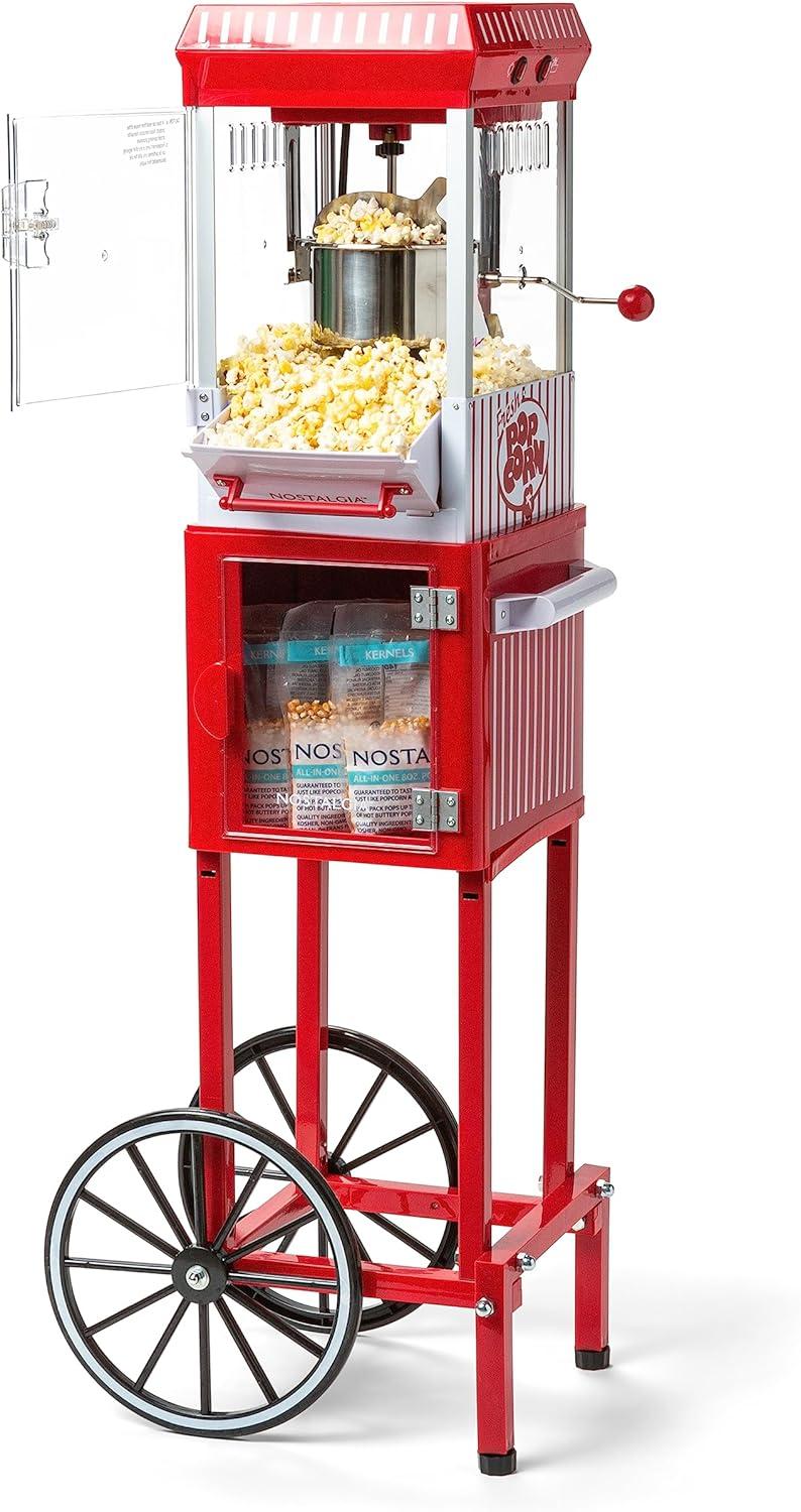 Nostalgia Nostalgia 3 oz. Popcorn Machine with Cart
