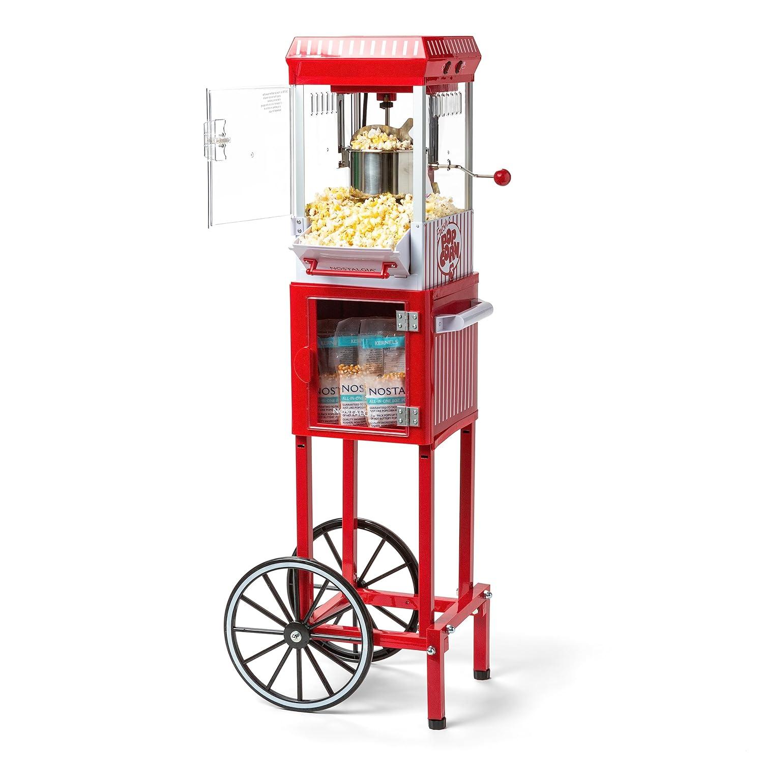 Nostalgia Nostalgia 3 oz. Popcorn Machine with Cart