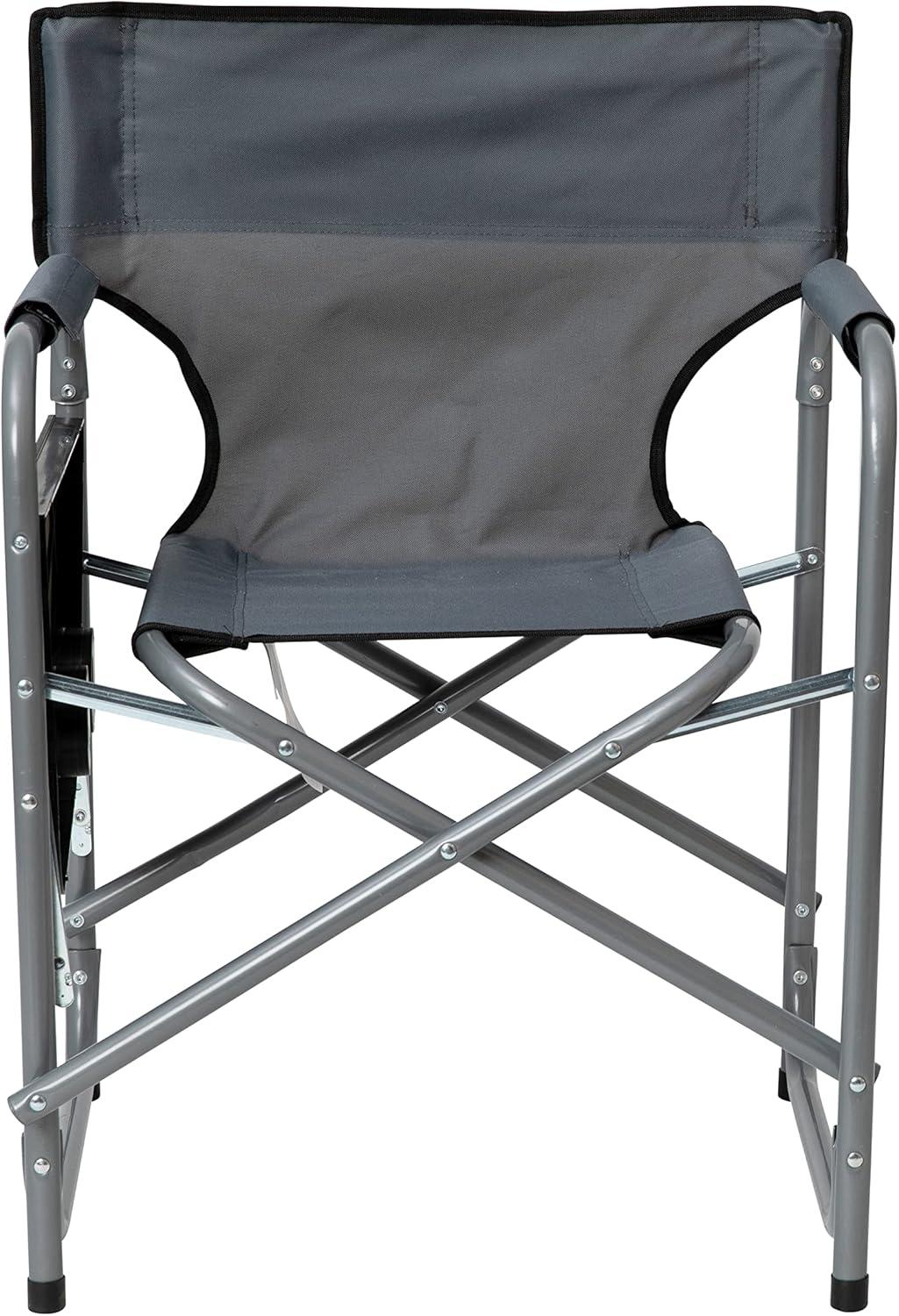 Flash Furniture Steel Camping Chair, Gray