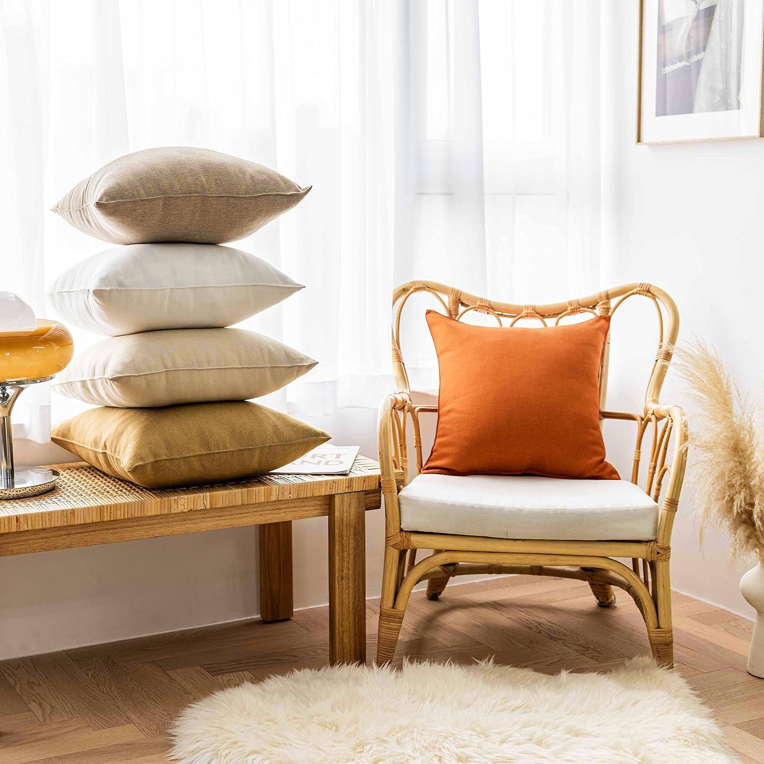 Deconovo Reversible Pillow Cover (Set of 4)