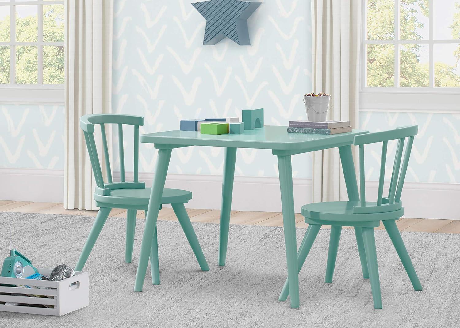 Delta Children Windsor 2-Piece Chair Set, Bianca White