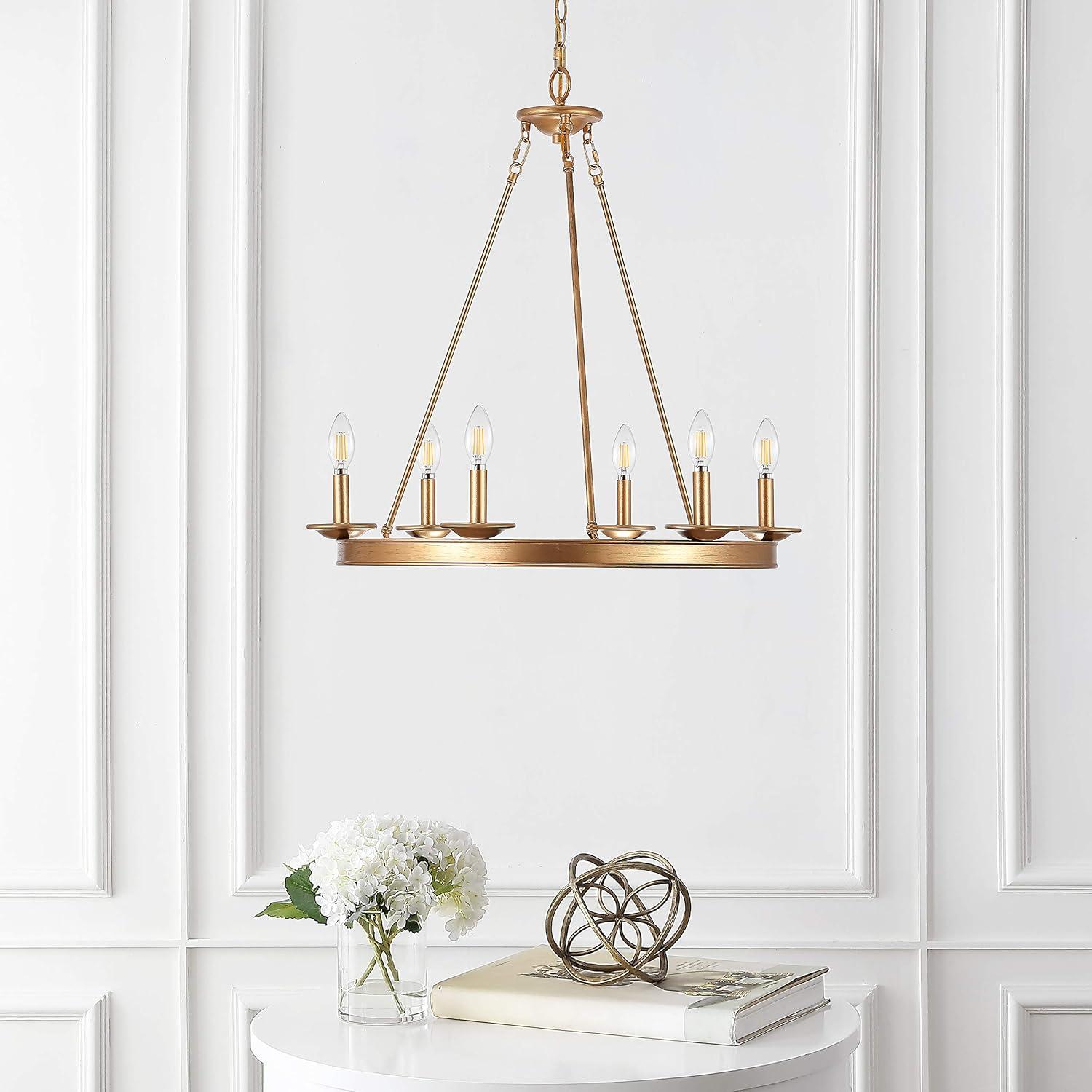 Joris 6 Light 26.25" Chandelier - CHA4015 - Gold - Safavieh