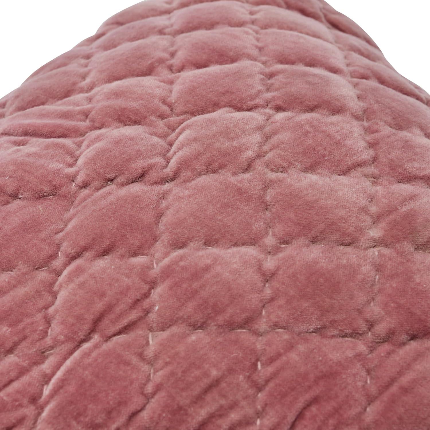 Creative Co-Op 20" Square Quilted Velvet Pillow Cover