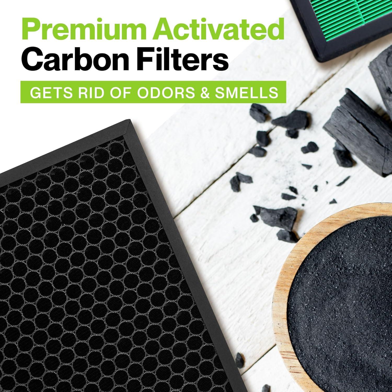 Coway Replacement Max2 Filter Set for Airmega 400 Series: True HEPA, Captures Smoke & Dust, Compatible with Coway Purifiers