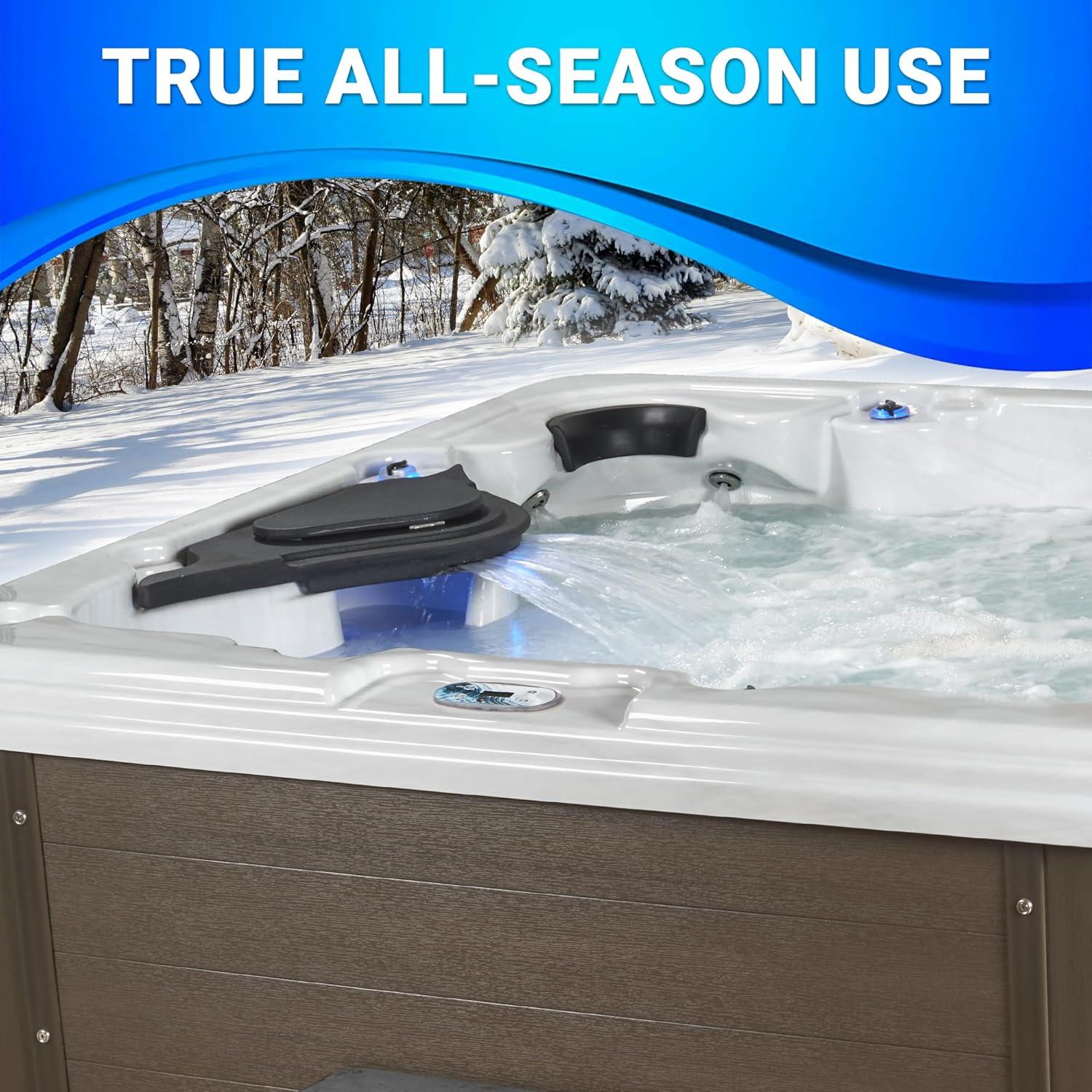 Aqualife Select Series 6-Person 60-Jet Acrylic Lounger Hot Tub With Ozonator And Steps