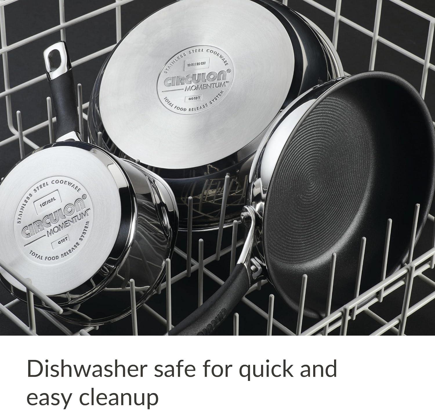 Circulon 11 Piece Momentum Stainless Steel Nonstick Pots and Pans
