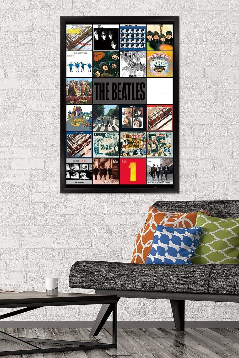 Trends International 24X36 The Beatles - Albums Framed Wall Poster Prints