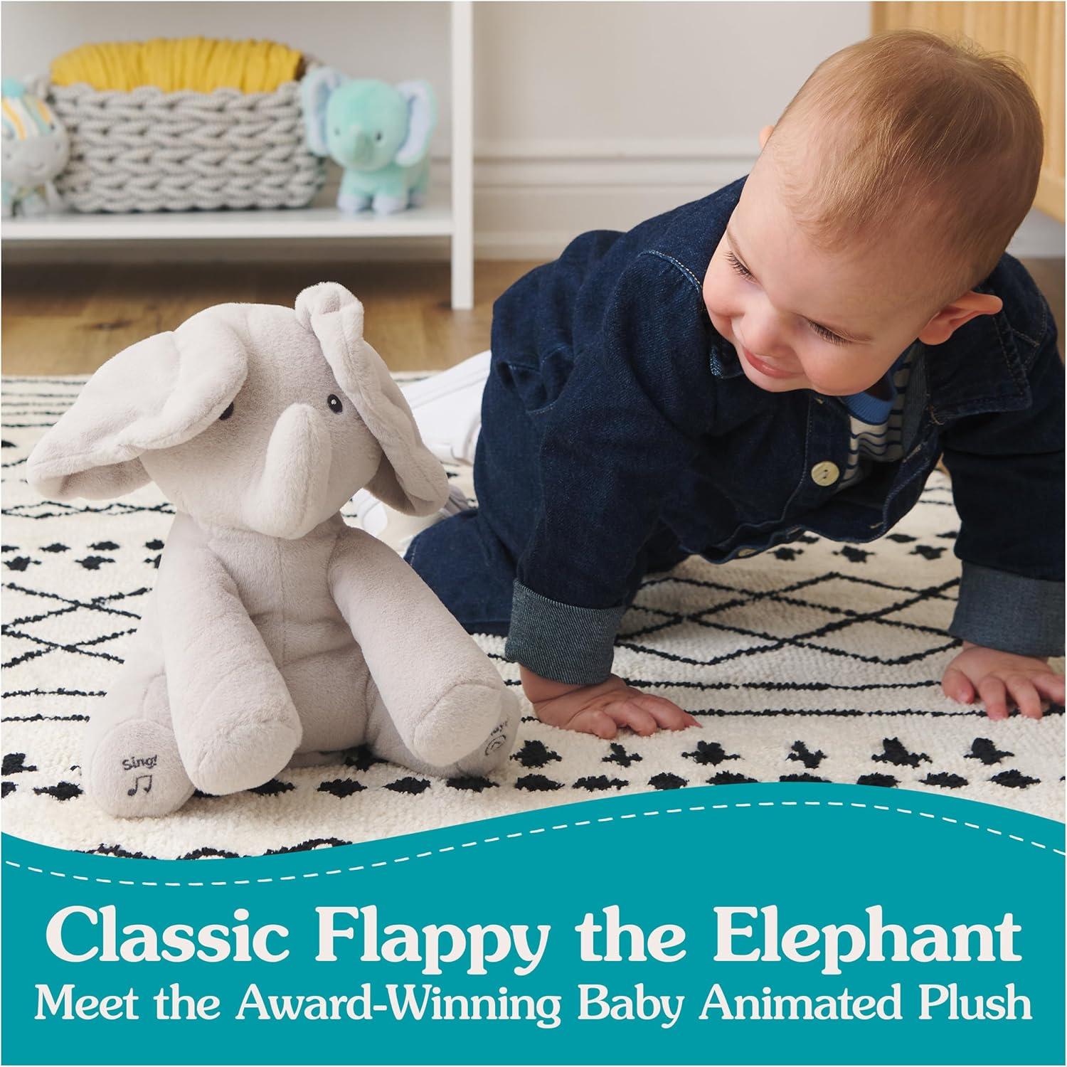 GUND Baby Flappy the Elephant Musical Plush