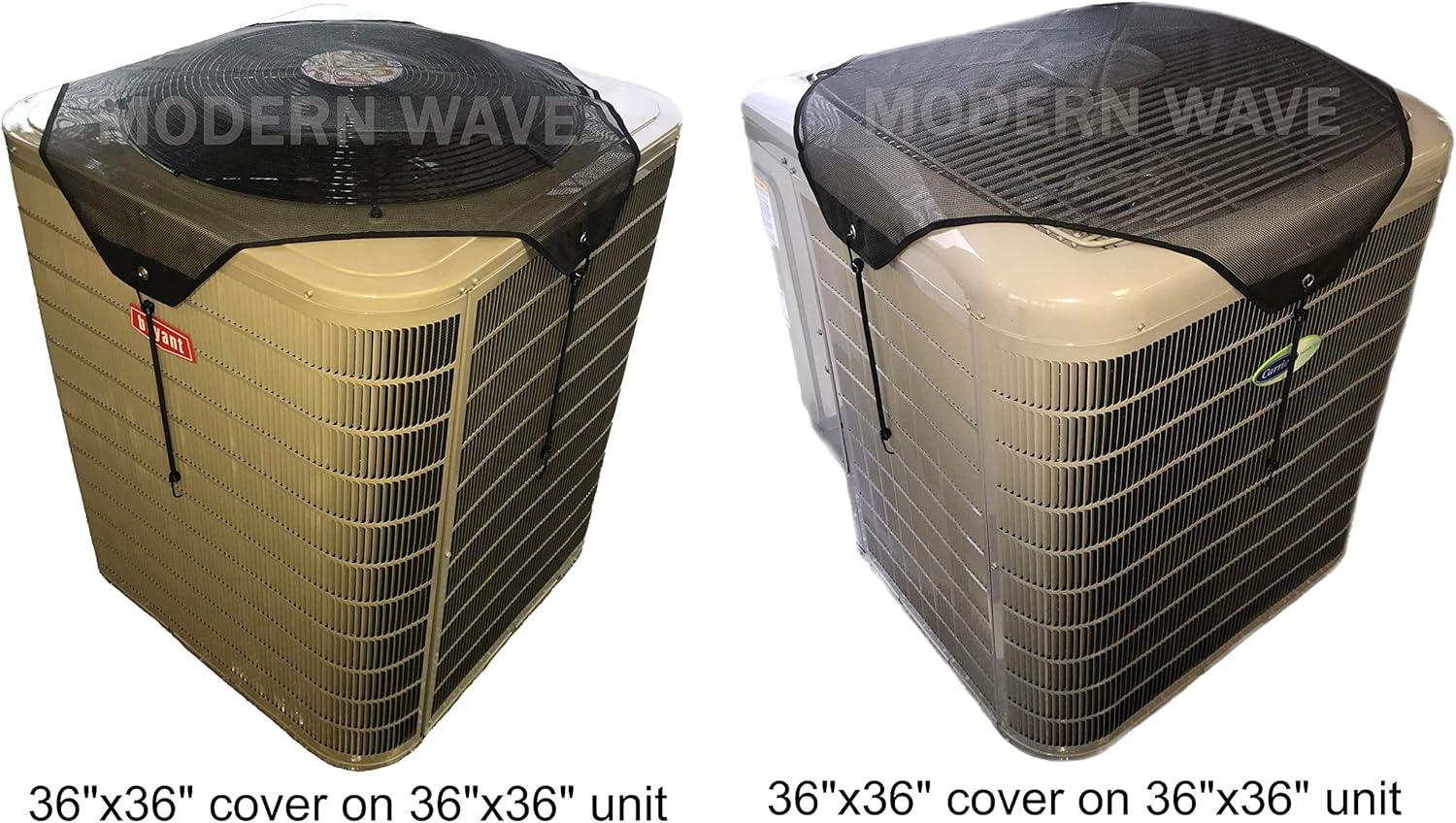 36" x 36" Black Mesh Air Conditioner Cover for Outdoor Units