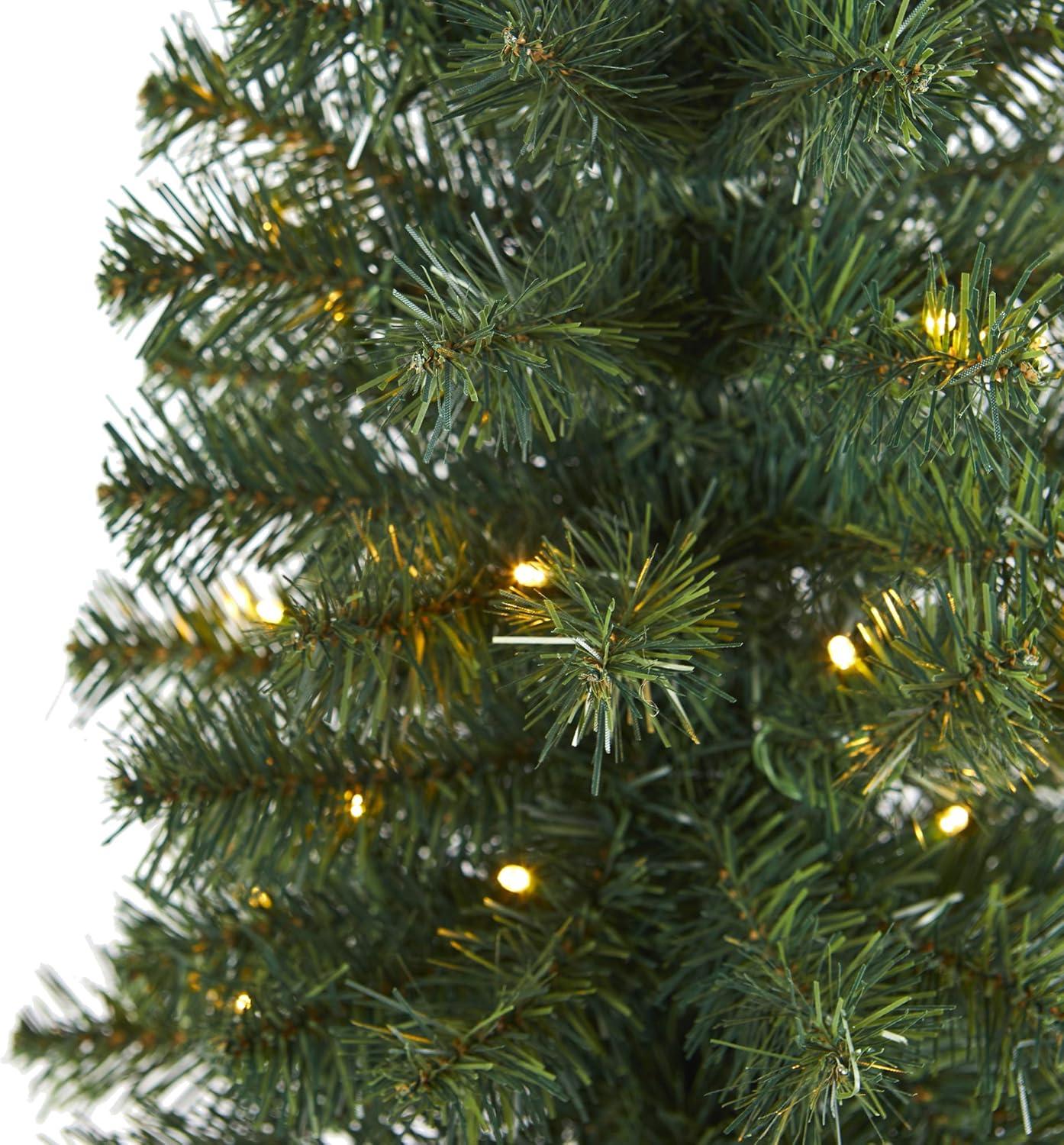 Nearly Natural 2’ Green Prelit Artificial Christmas Tree