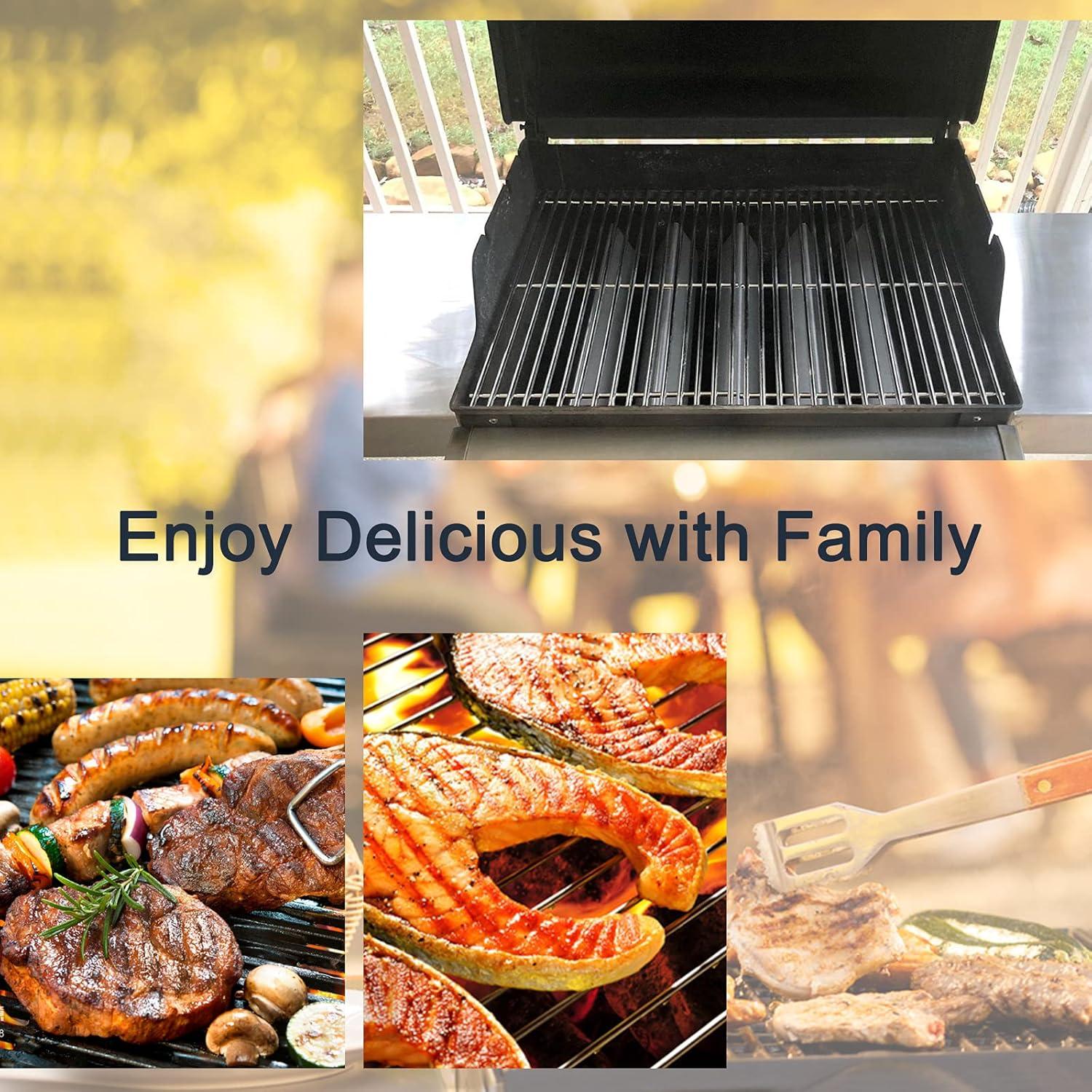 Weber Weber Replacement Flavorizer Bars, 17.5", For Genesis 300 Series (front-mounted Control Panel), Porcelain-enameled Steel (Set of 5)