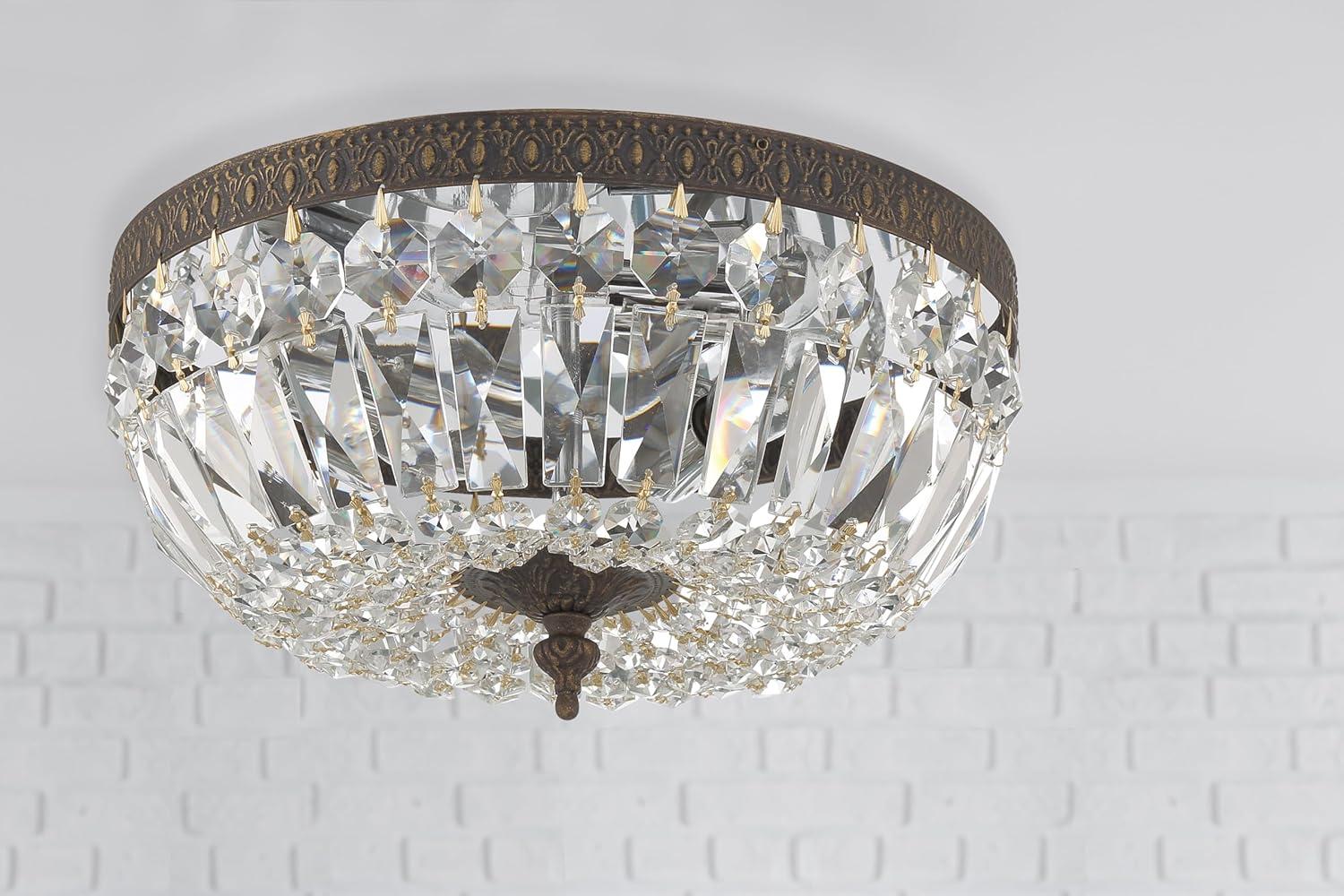 Crystorama Lighting - Three Light Flush Mount in Traditional and Contemporary