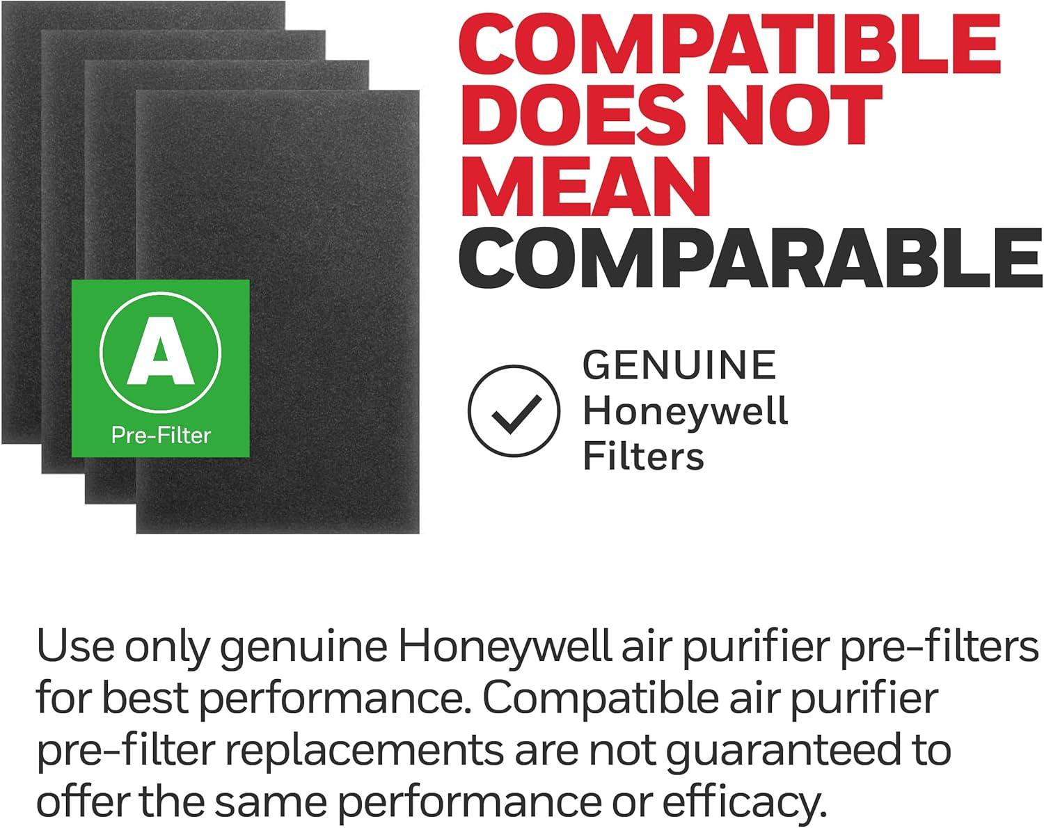 Honeywell Activated Carbon Air Purifier Pre-Filter Kit, 4-Pack