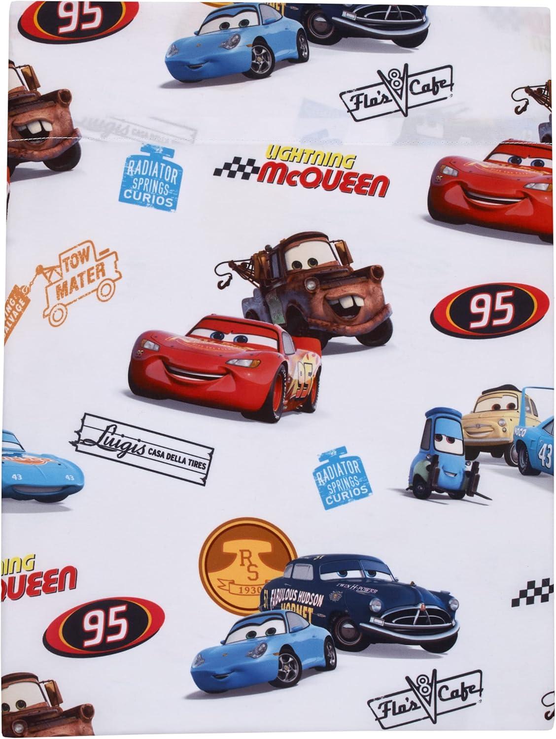 Disney Cars Radiator Springs Reversible Characters Toddler Bedding Set