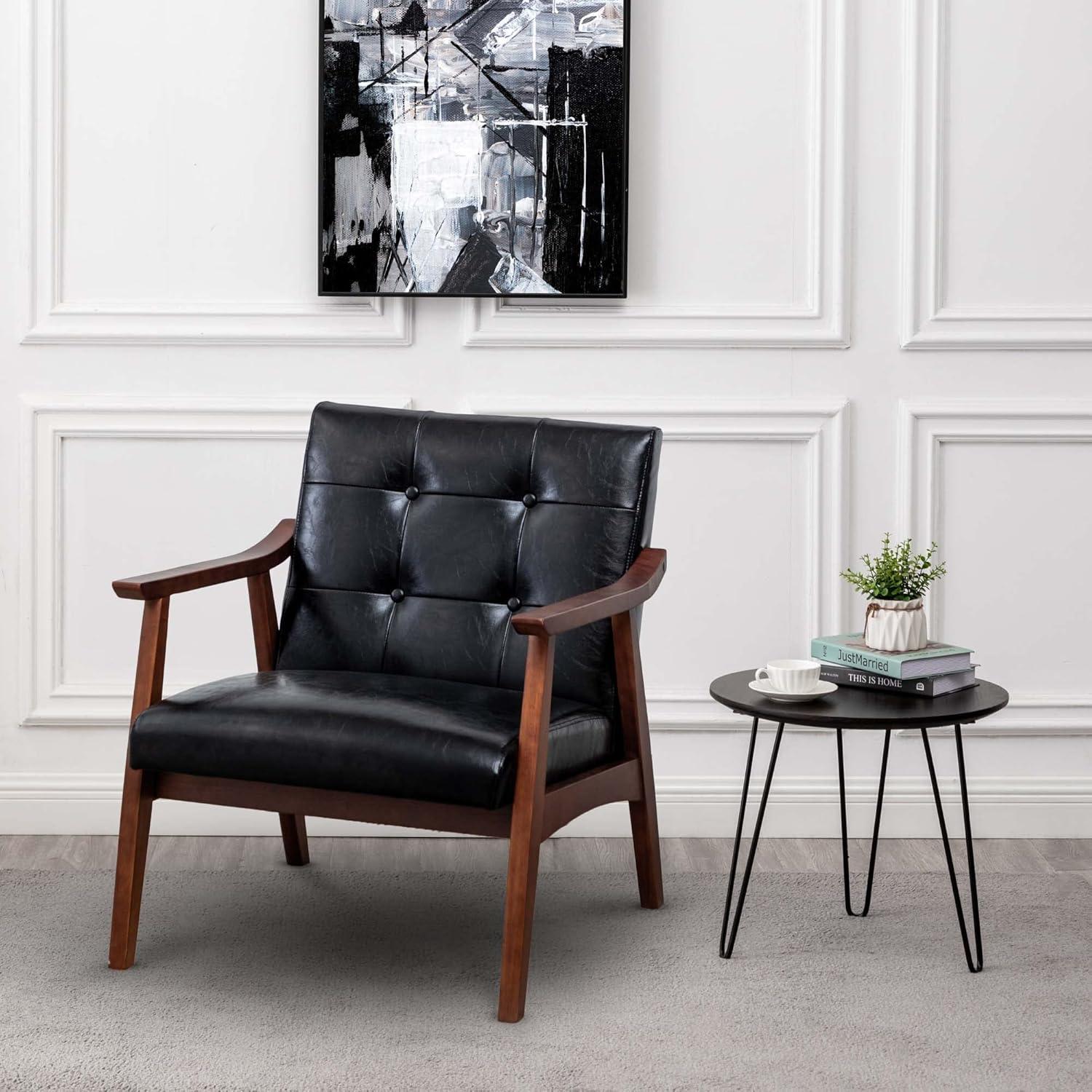 Convenience Concepts Take a Seat Natalie Accent Chair, Light Gray Fabric/Espresso
