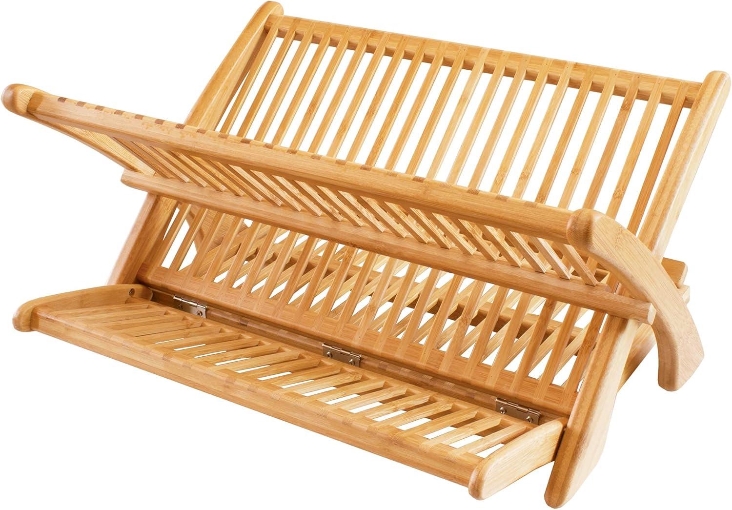 Totally Bamboo Eco Collapsible Bamboo Dish Drying Rack