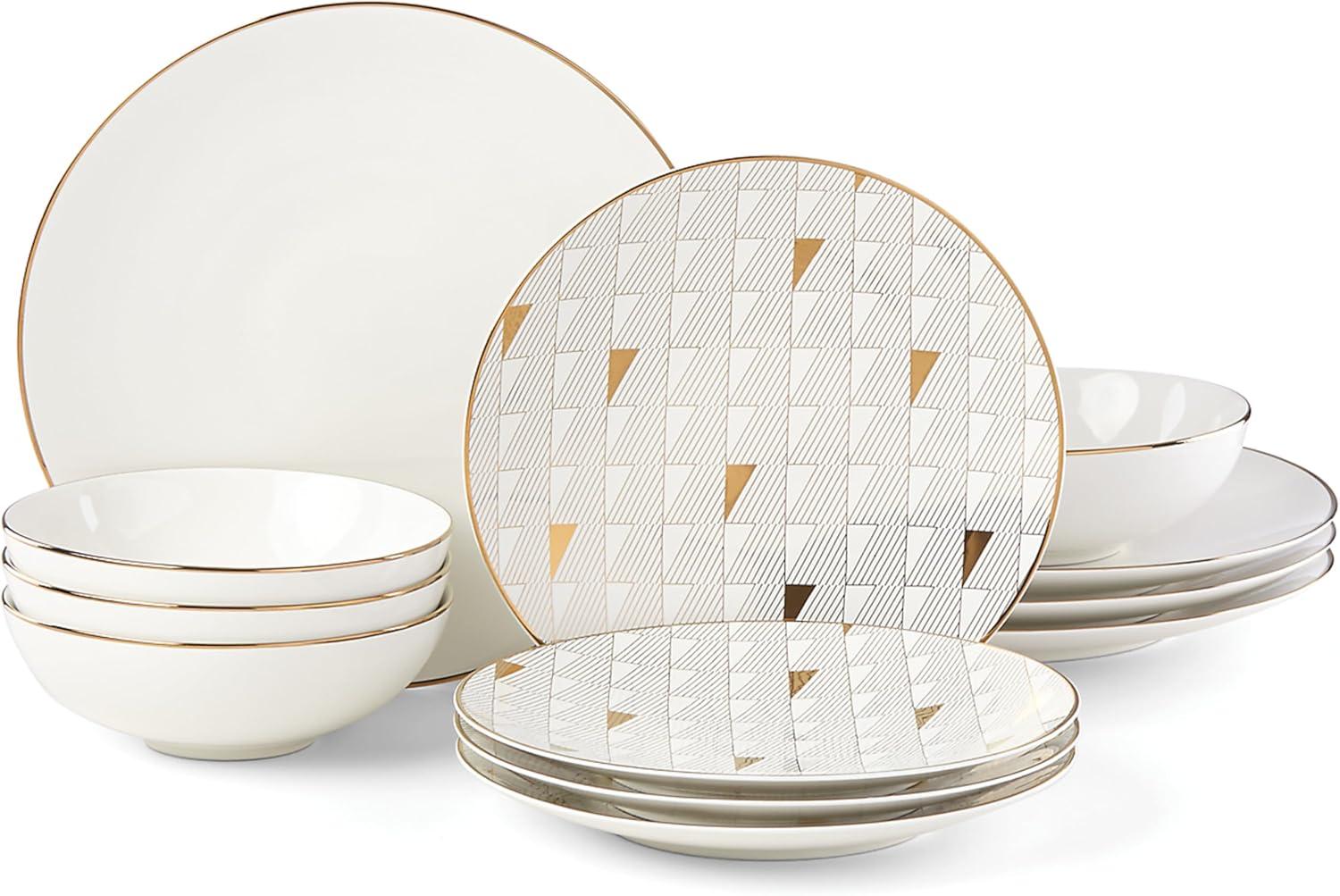 Lenox Trianna 12-Piece Porcelain Dinnerware Set (Service for 4)