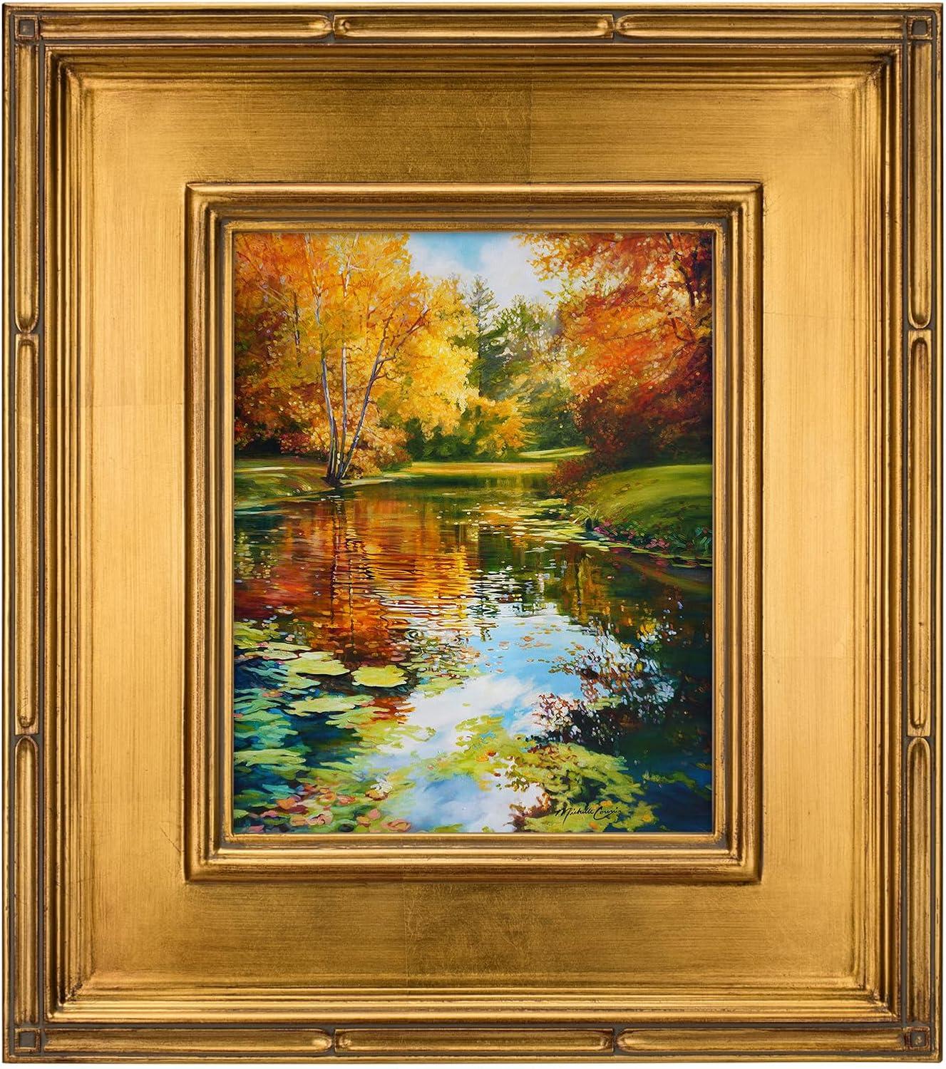 Creative Mark Museum Collection Gold Plein Aire Frames - 9x12" Museum Quality Plein Aire Frames for Photos, Artwork, Paintings, & More! - 2 Pack