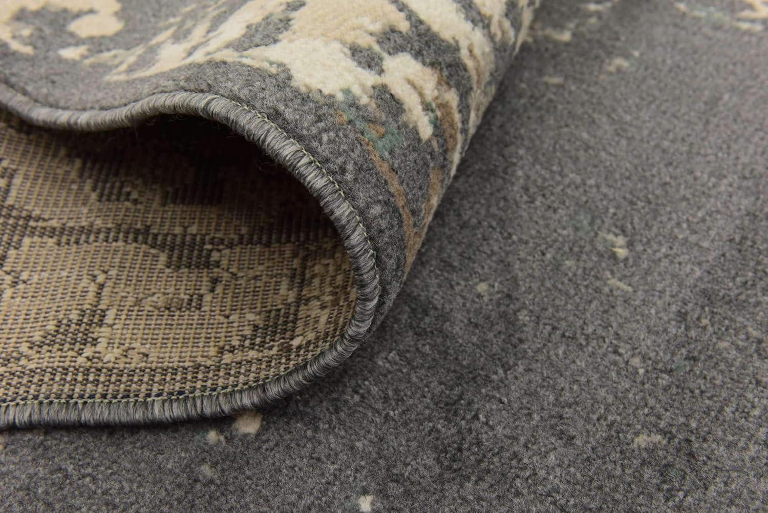 Unique Loom Tuareg Collection Area Rug - Mirage (9'  x 12' 2" Rectangle Gray/Beige)