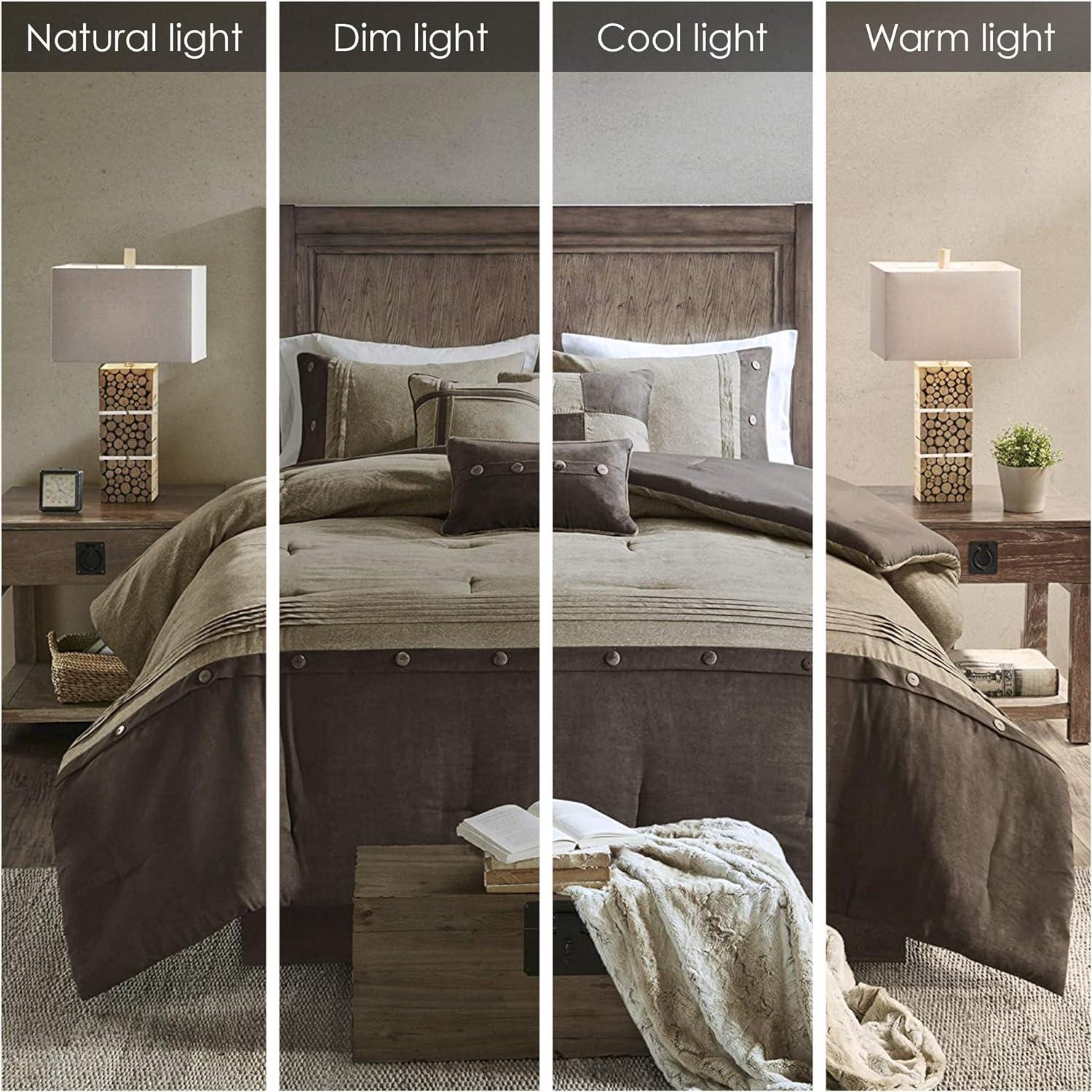 Madison Park Boone 7 Piece Faux Suede Comforter Set