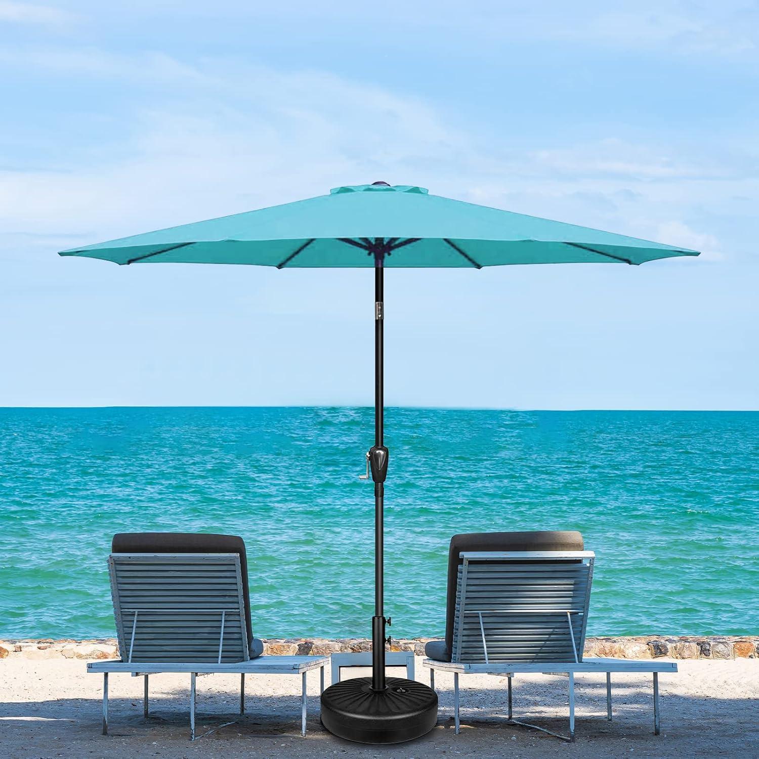 Simple Deluxe 9 ft Outdoor Patio Umbrella -Turquoise