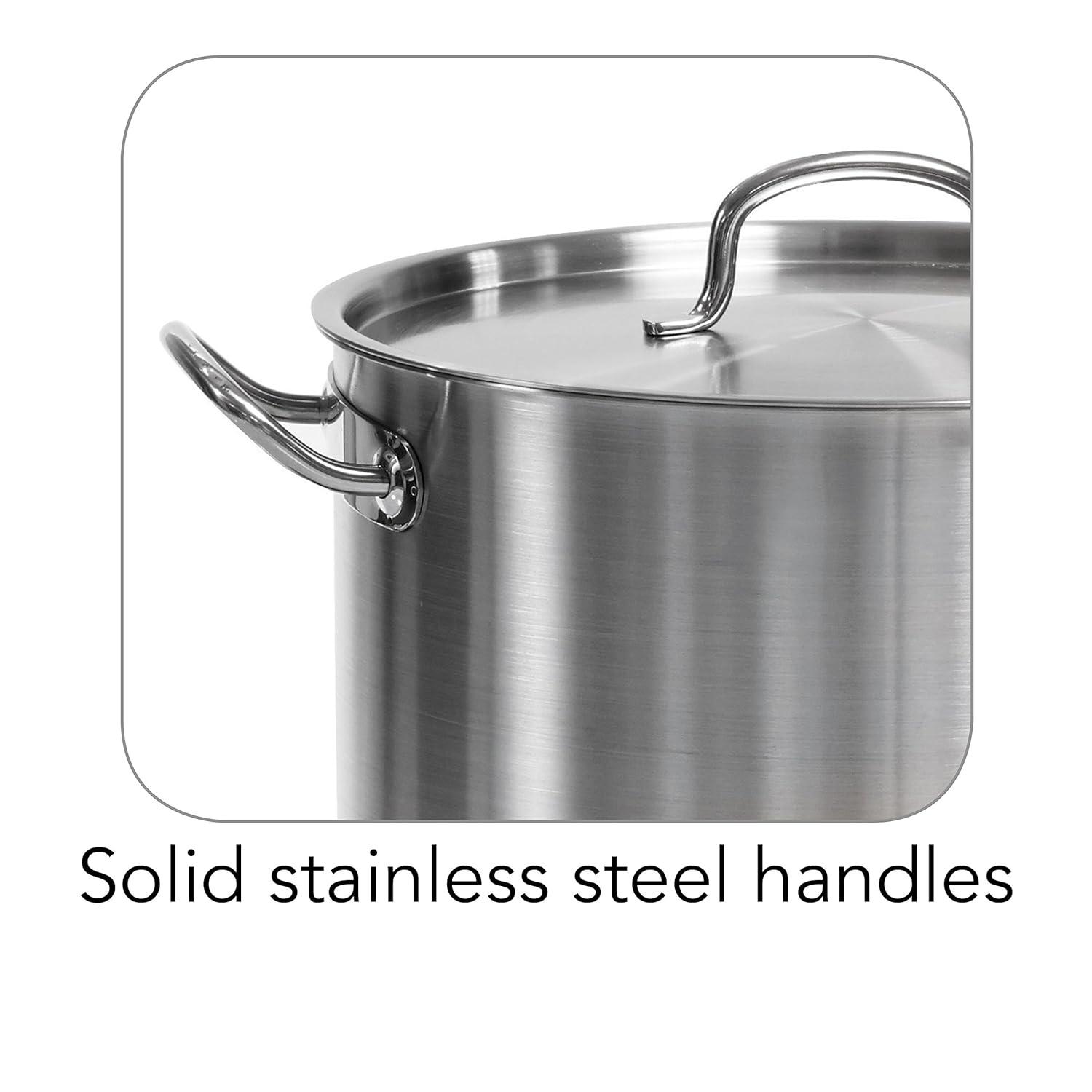 Tramontina Tramontina Gourmet Aluminum Stock Pot with Lid