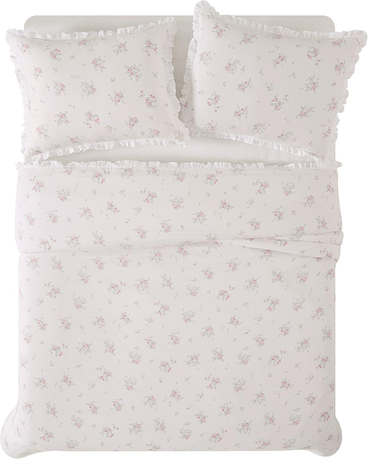 Rosebury Sateen Floral Duvet Cover Set