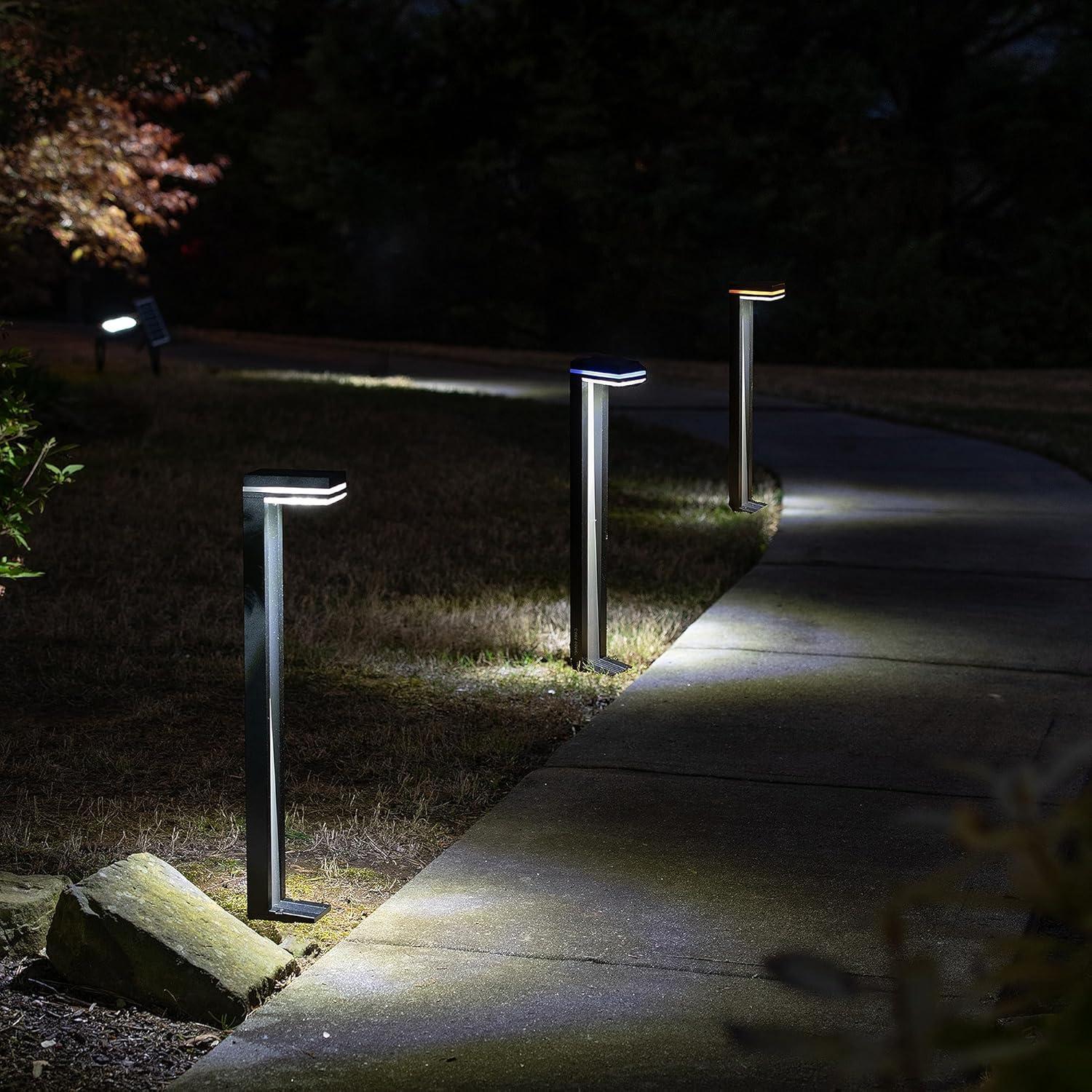 Sentry Modern 60 Lumens Solar Outdoor LED Landscape Pathway Light - 2 Pack