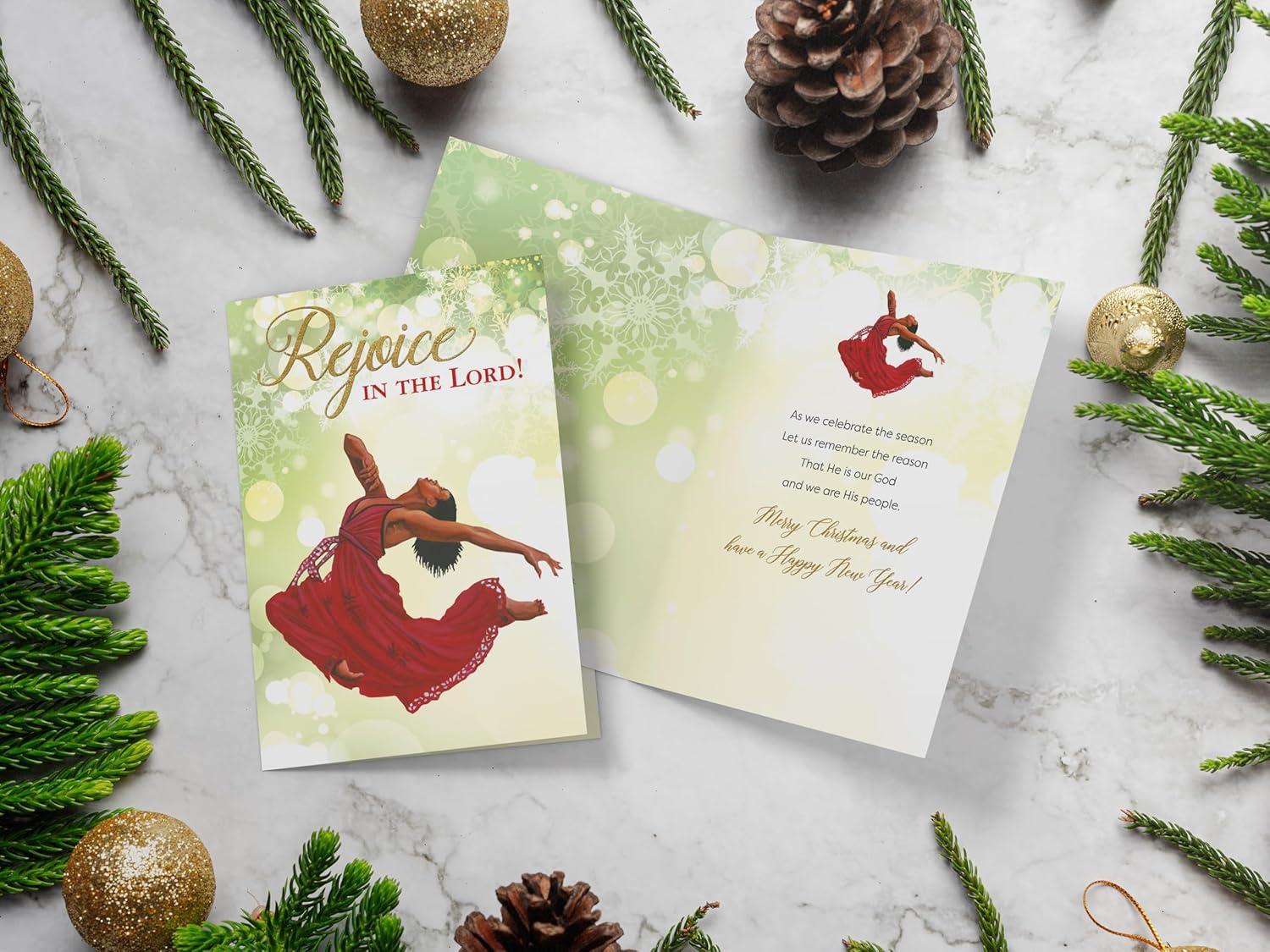 Rejoice in the Lord Embossed Christmas Cards Boxed Set