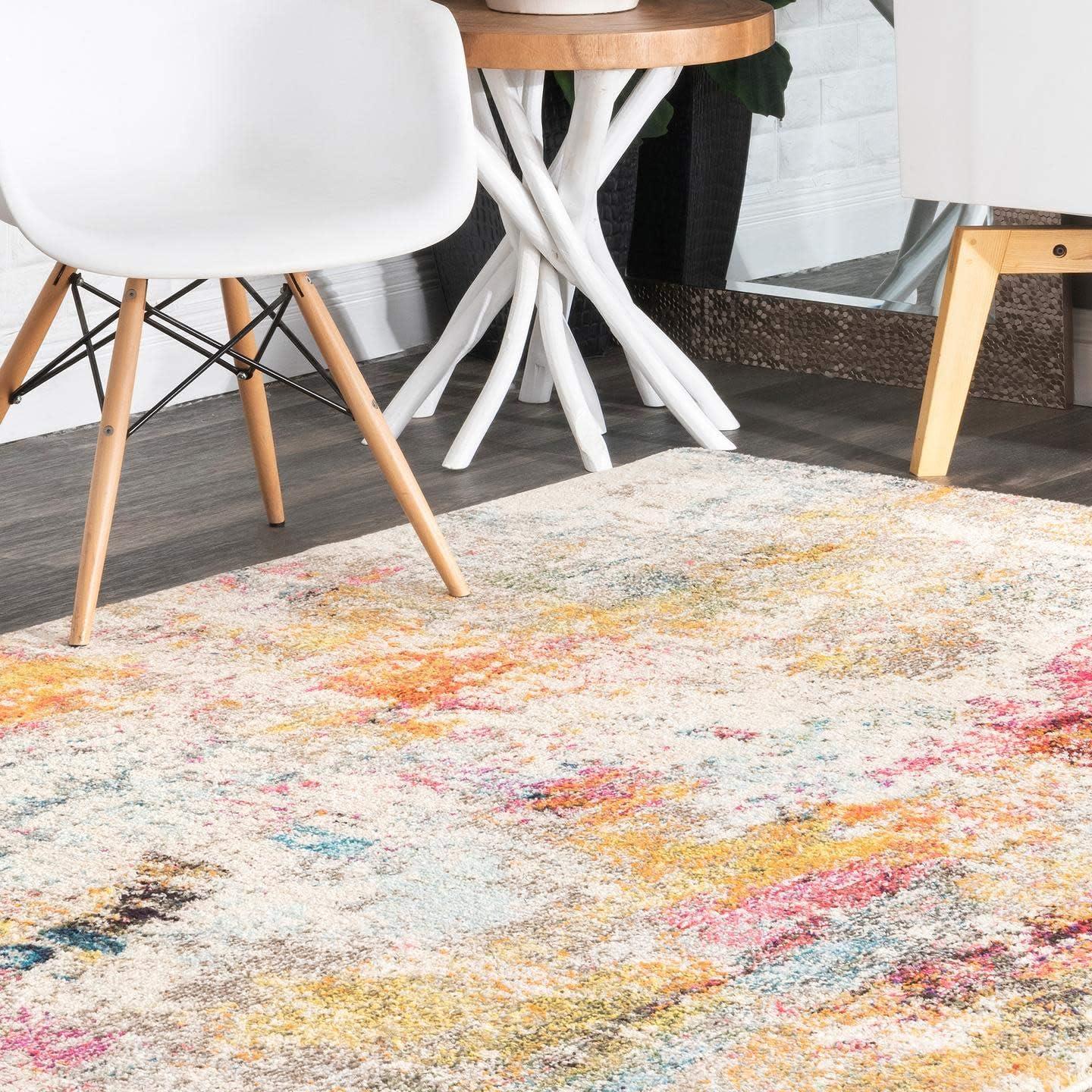 nuLOOM Cézanne Colorful Abstract Area Rug