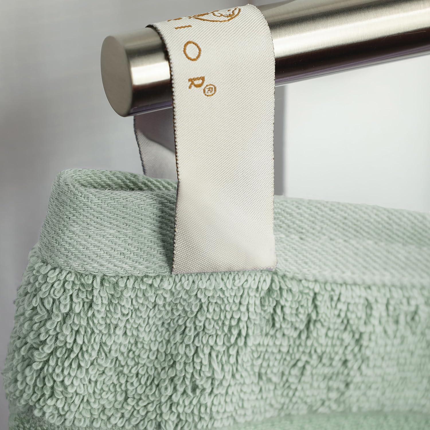 Superior Egyptian Cotton Absorbent 8-Piece Sage Towel Set