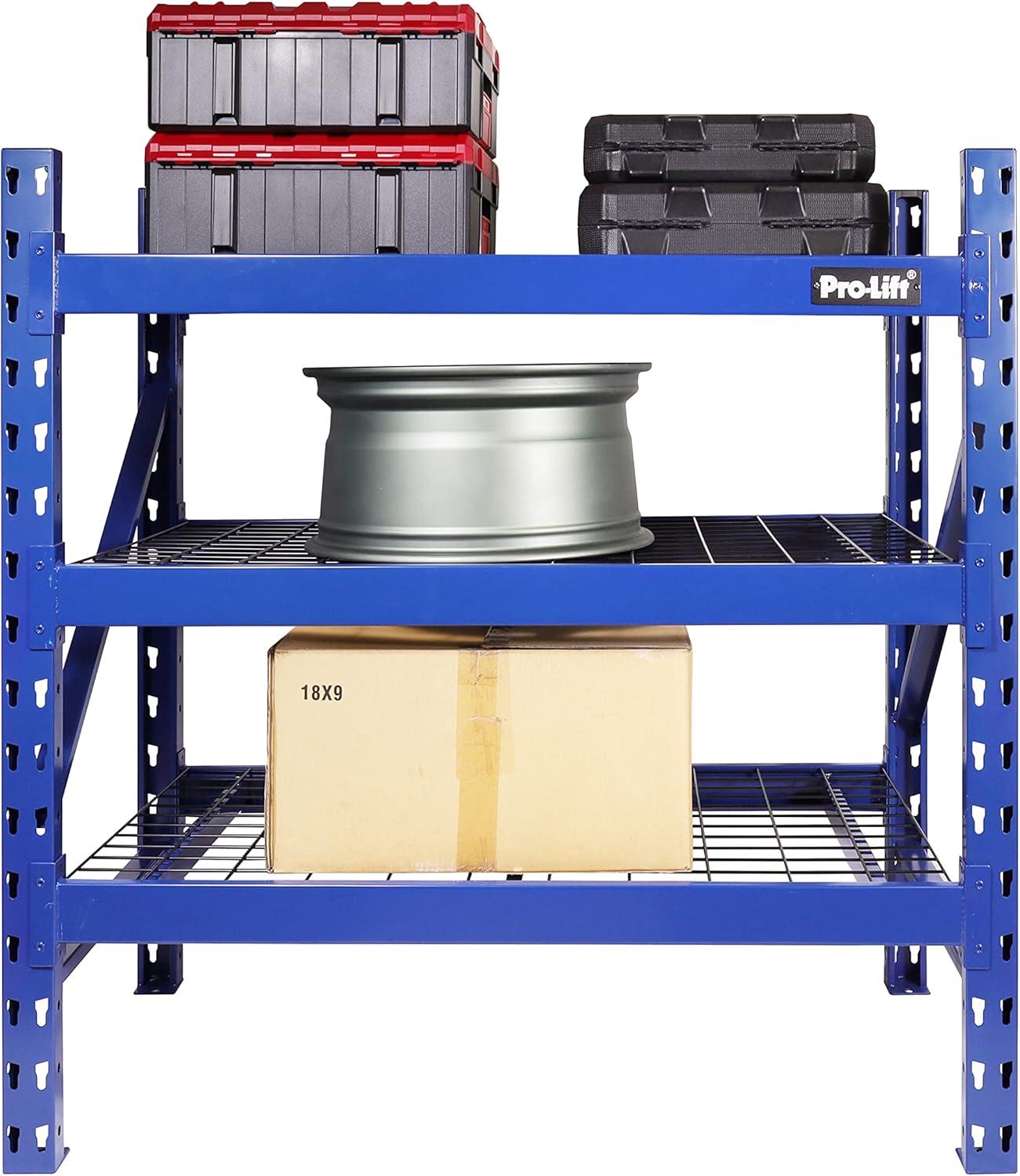 Pro-Lift Heavy Duty 3-Tier Garage Storage Shelves - 3000 lbs Capacity