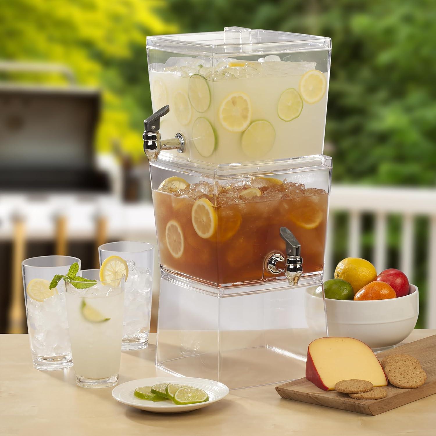 Creatively Designed Products 3 Gallon Clear  Stackable Beverage Dispenser